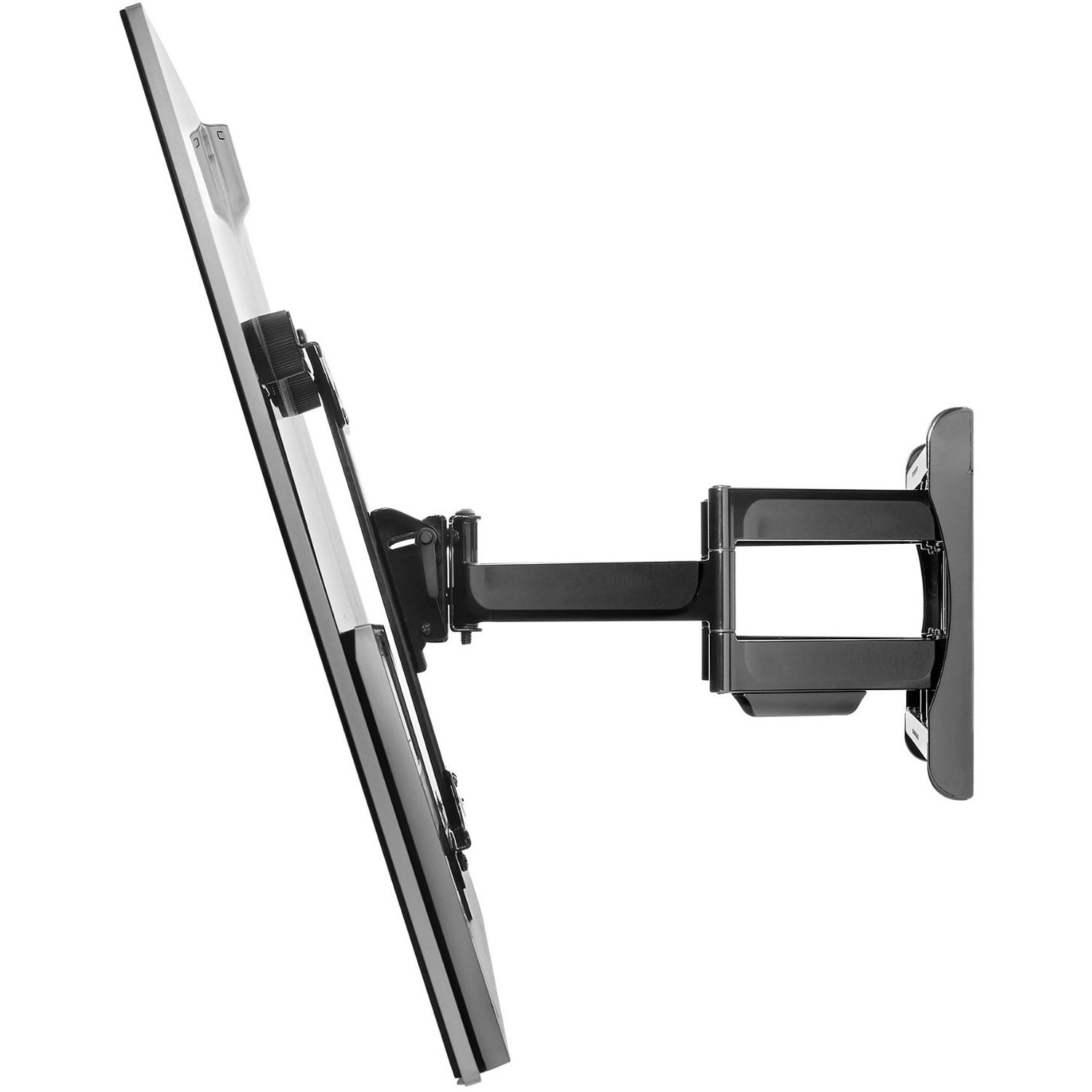 Peerless-AV PA762 retractable wall mount for flat panel display in black finish — view 2