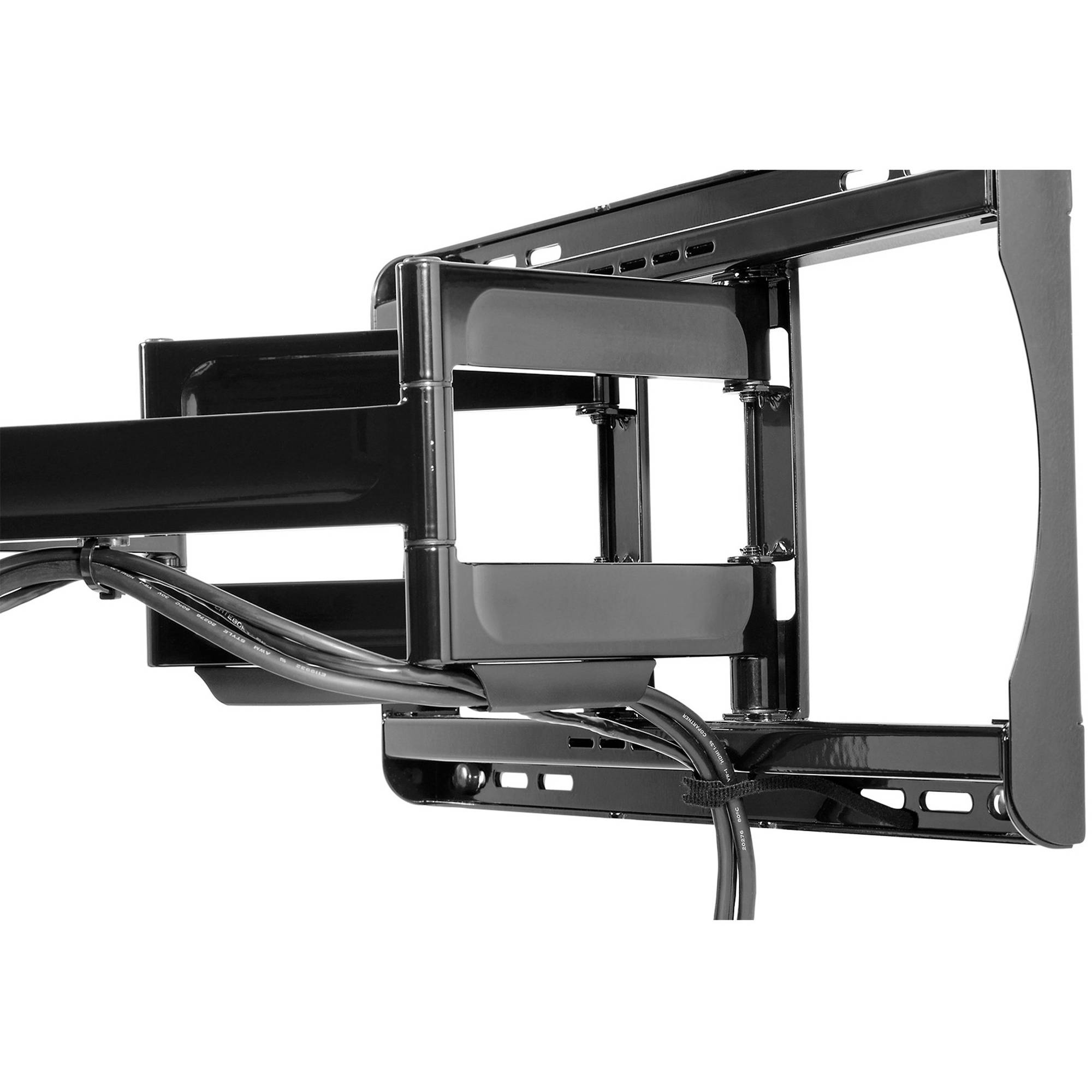 Peerless-AV PA762 retractable wall mount for flat panel display in black finish — view 3
