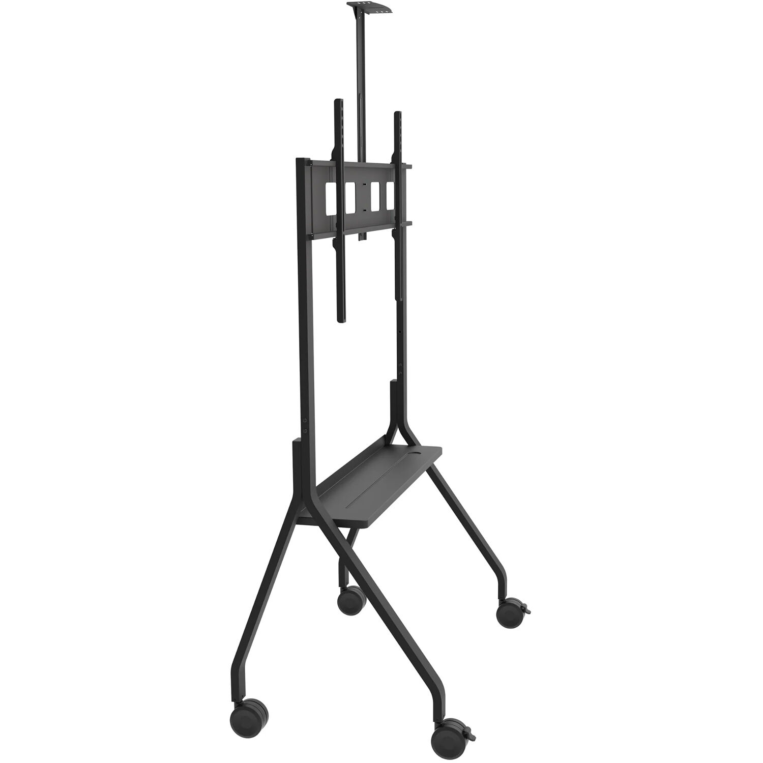 Paramount universal cart for 55-75 inch displays with shelf by Peerless-AV — view 2
