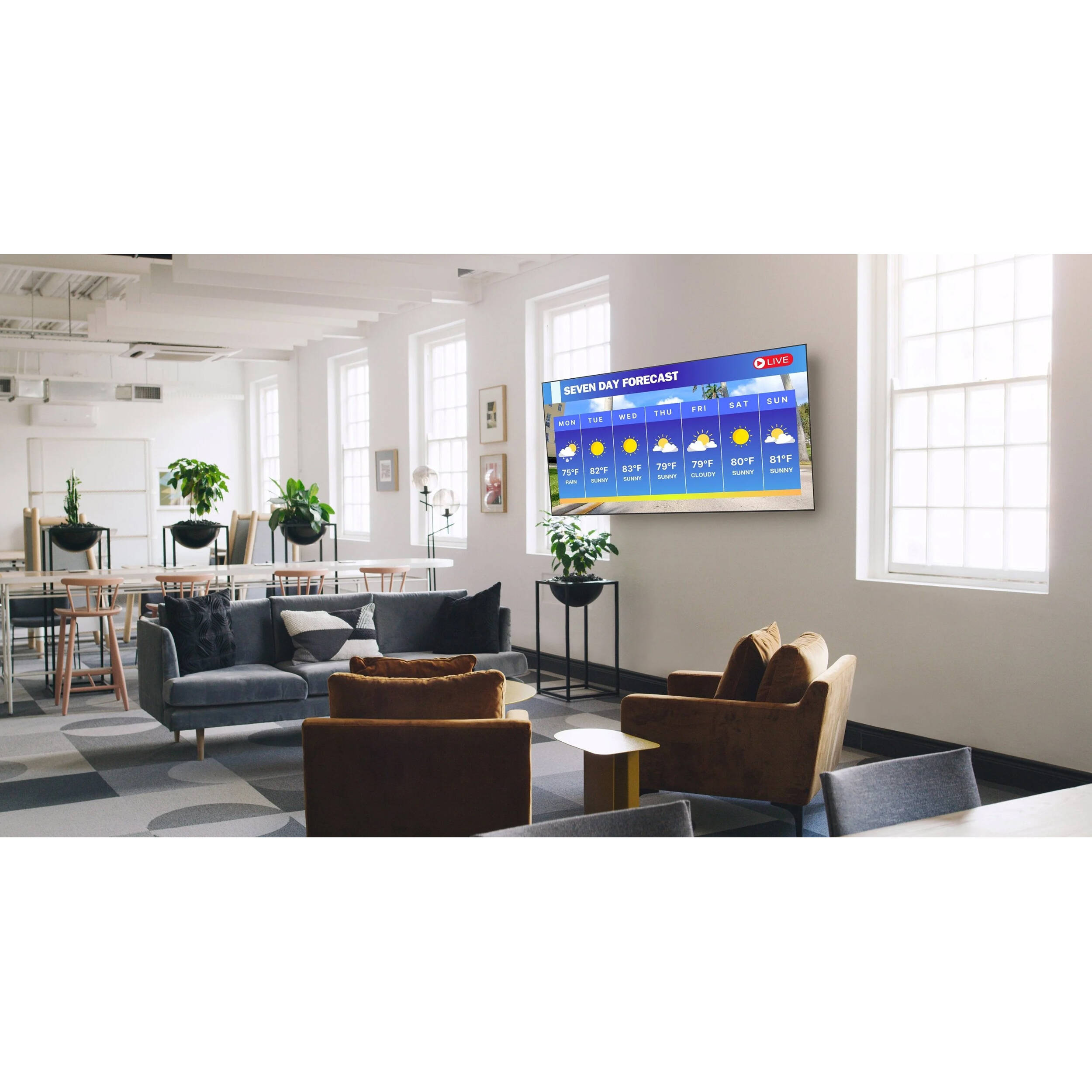 Peerless-AV SA761PU black wall mount for flat panel display — view 10
