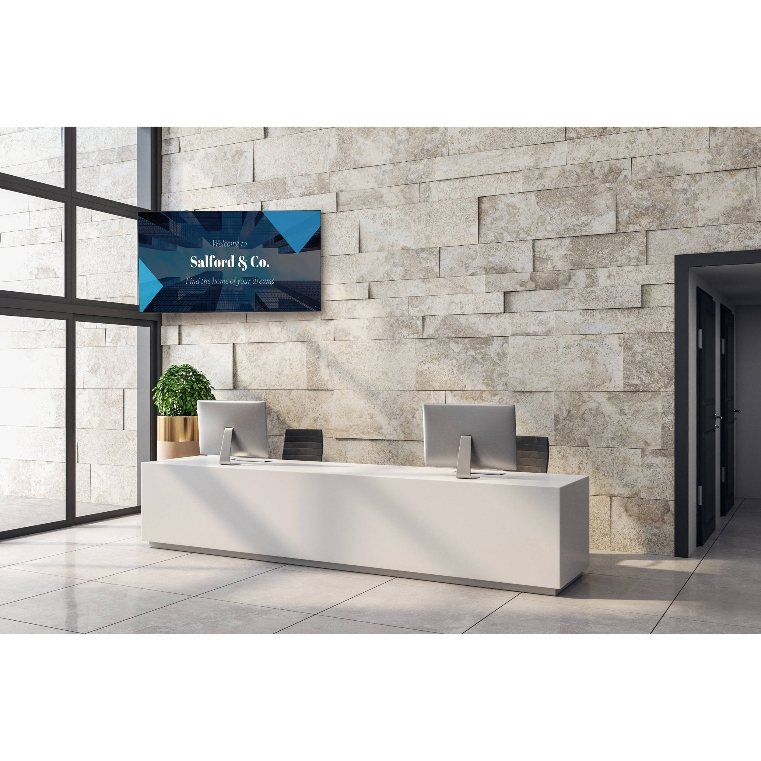 Peerless-AV SA761PU black wall mount for flat panel display — view 9