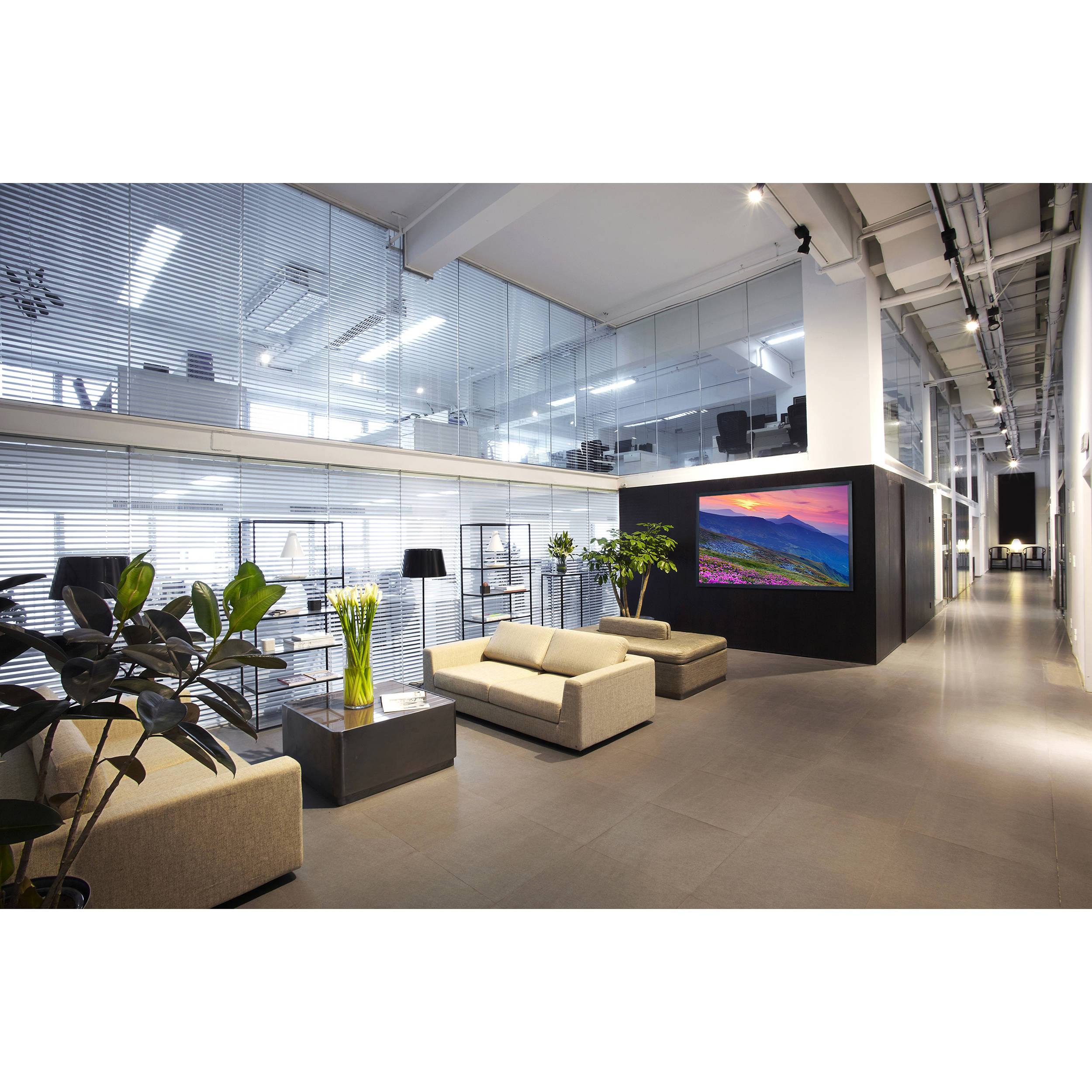 Peerless-AV SF680 flat wall mount for 61 to 102 inch displays, black low-profile steel design — view 5