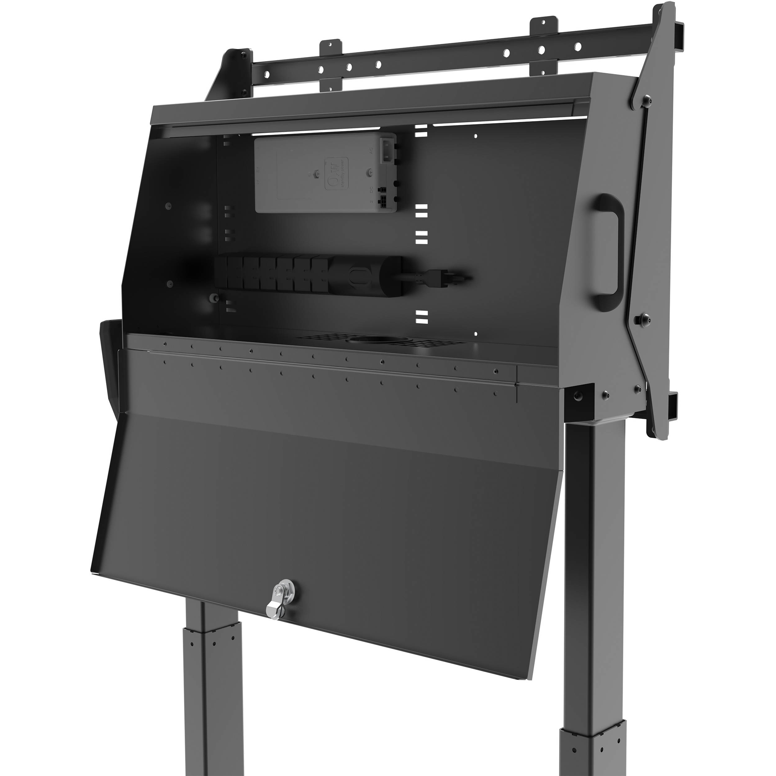 Peerless-AV SR598ML3 motorized height adjustable flat panel cart for professional AV deployment — view 2