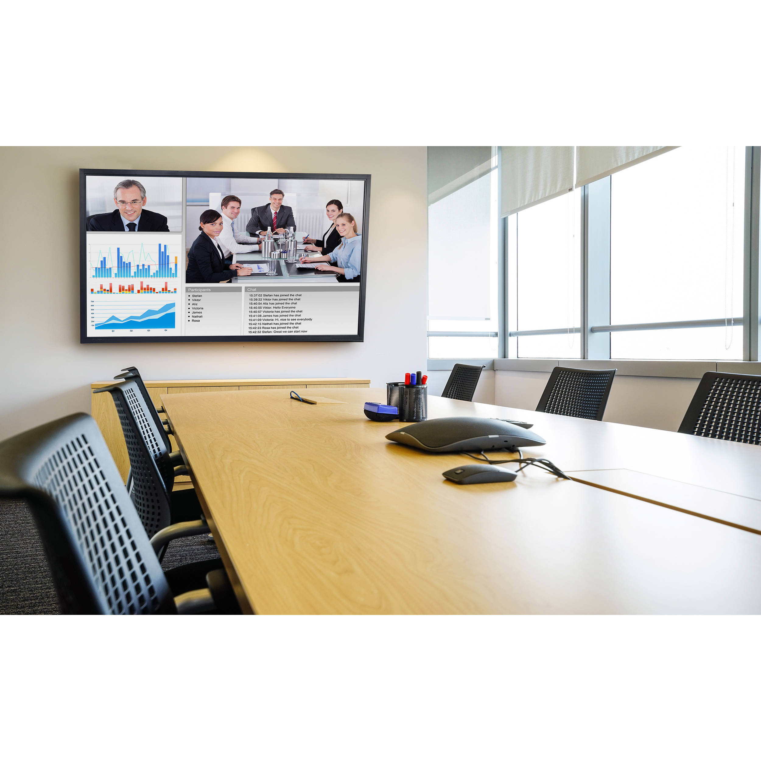 Peerless-AV ST680 tilting wall mount for 60 to 95 inch flat panel displays, black low-profile design — view 3