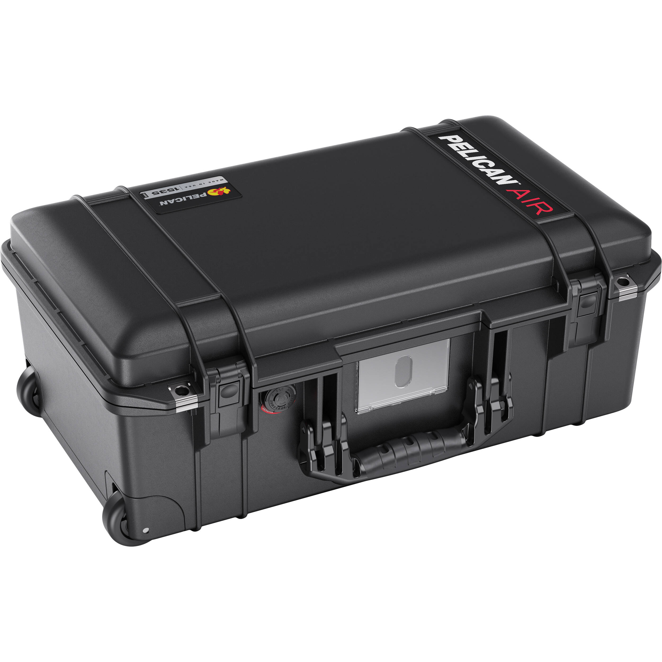 Black Pelican 1535 Air wheeled carry-on hard case with TrekPak divider insert — view 2