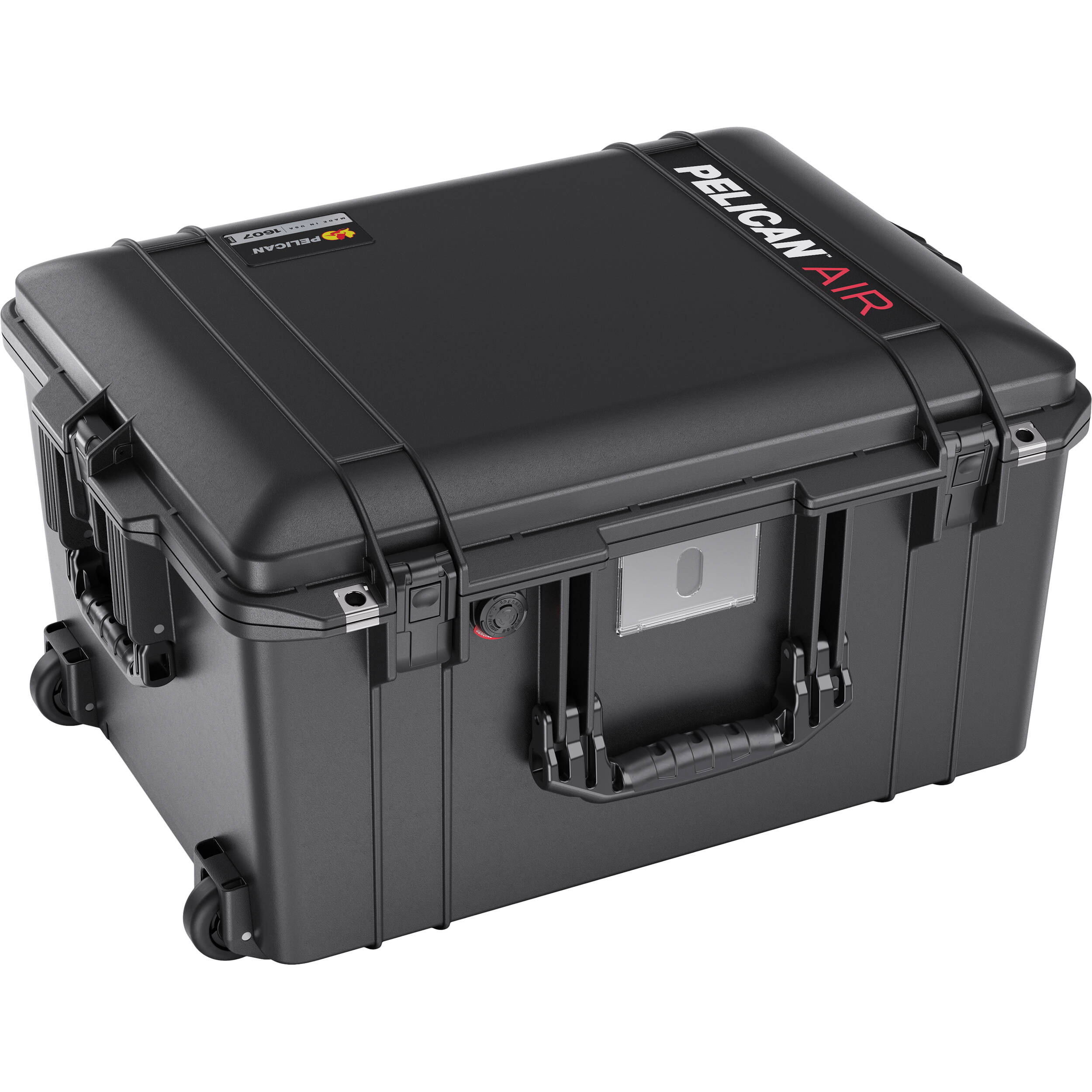 Black Pelican 1607 Air hard equipment case with foam interior for protective transport — view 2