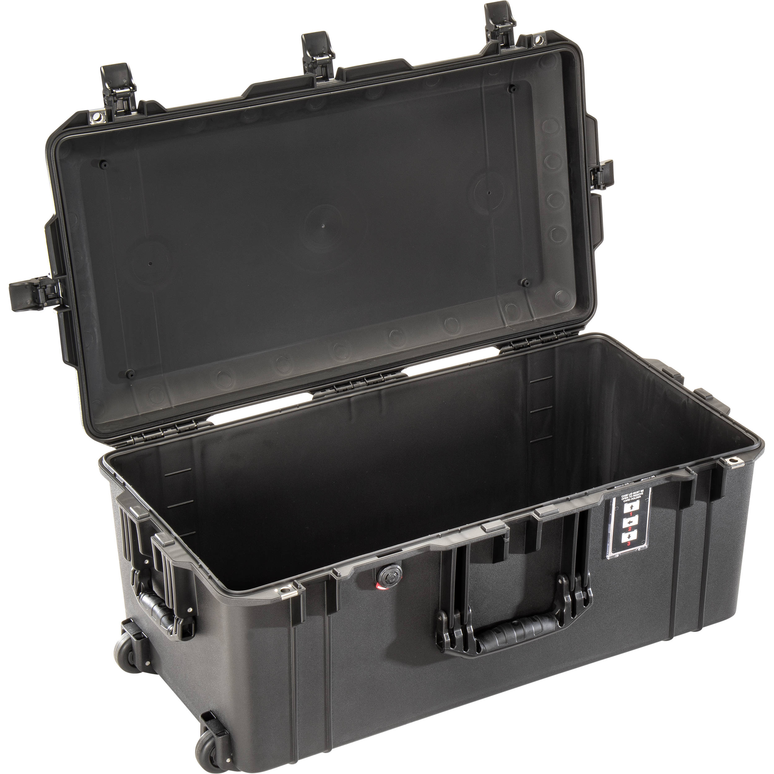 Black Pelican 1626 Air wheeled equipment case with foam interior for large gear transport — view 2