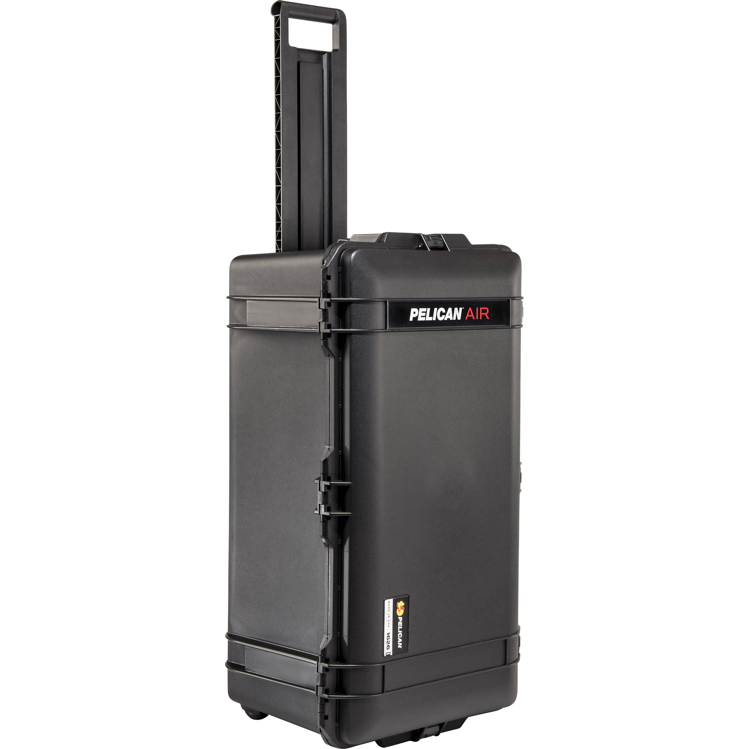Black Pelican 1626 Air wheeled equipment case with foam interior for large gear transport — view 7