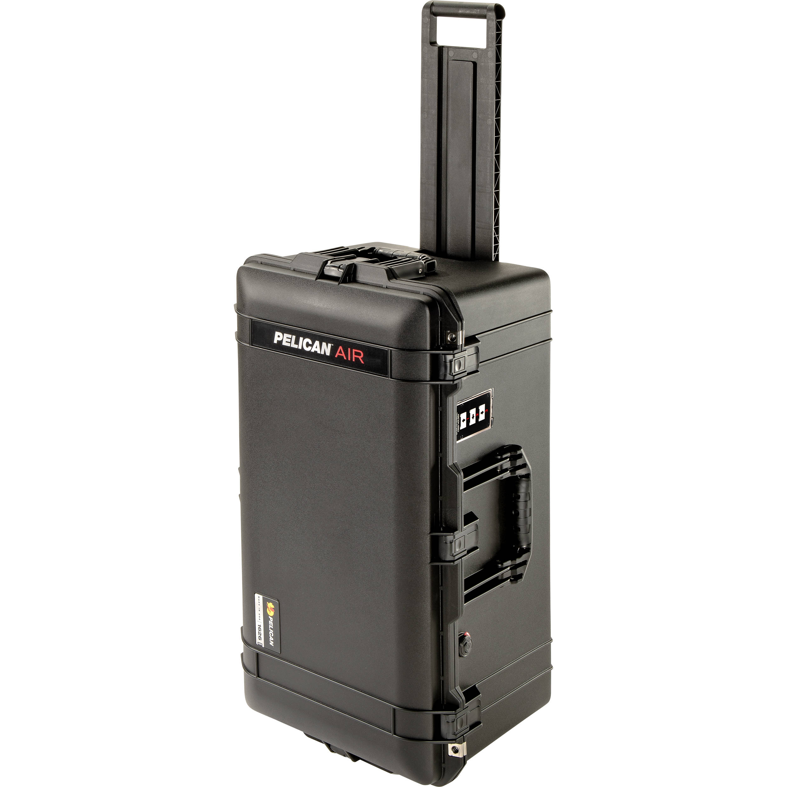 Black Pelican 1626 Air wheeled equipment case with foam interior for large gear transport — view 8
