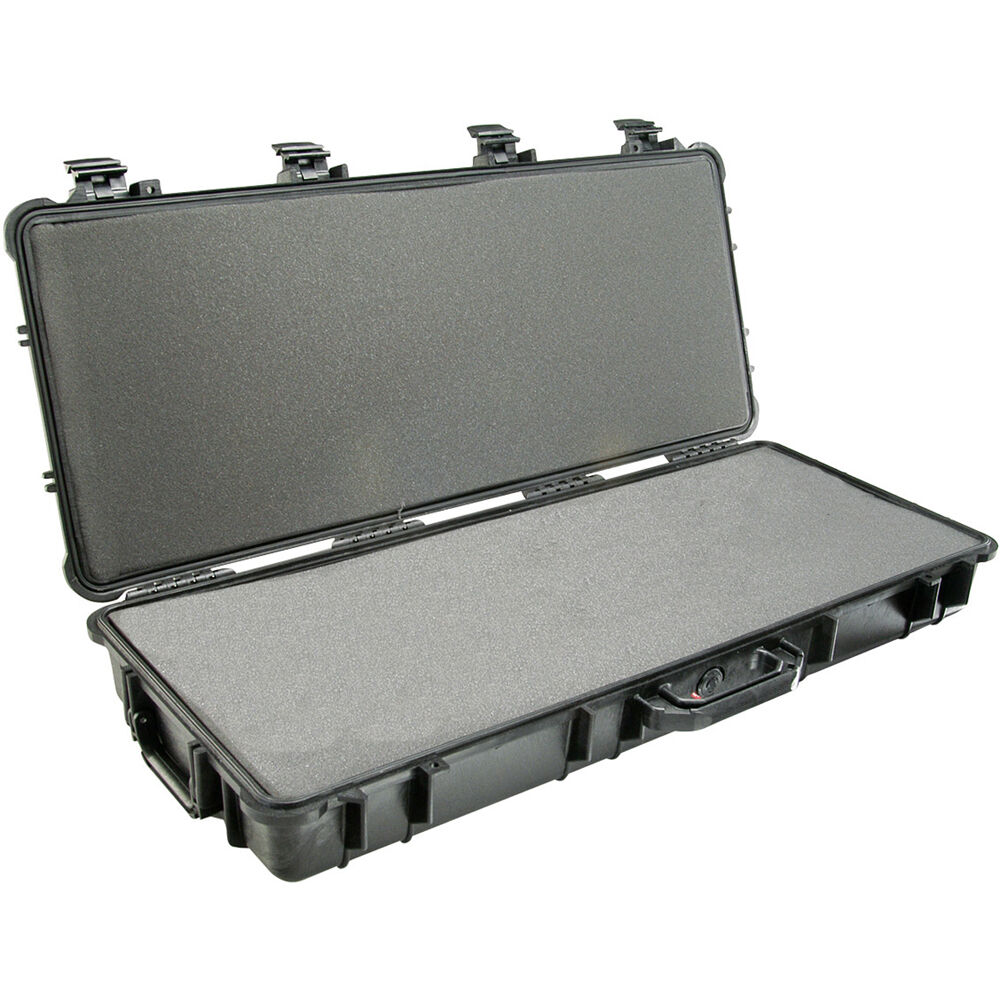 Black Pelican 1700 long equipment case with foam interior and liner — view 2