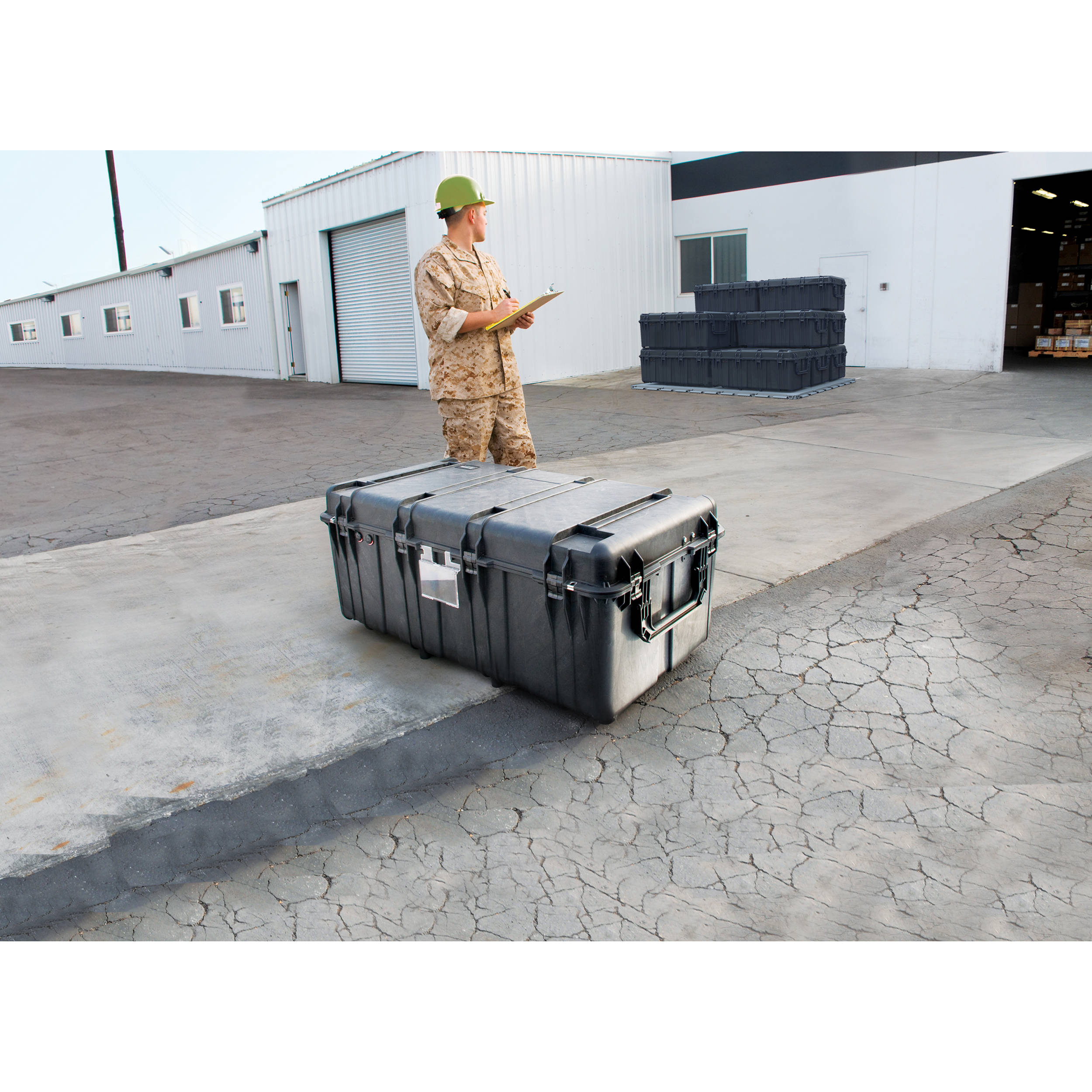 Black Pelican 0550 Protector transport case with foam interior for equipment protection — view 6