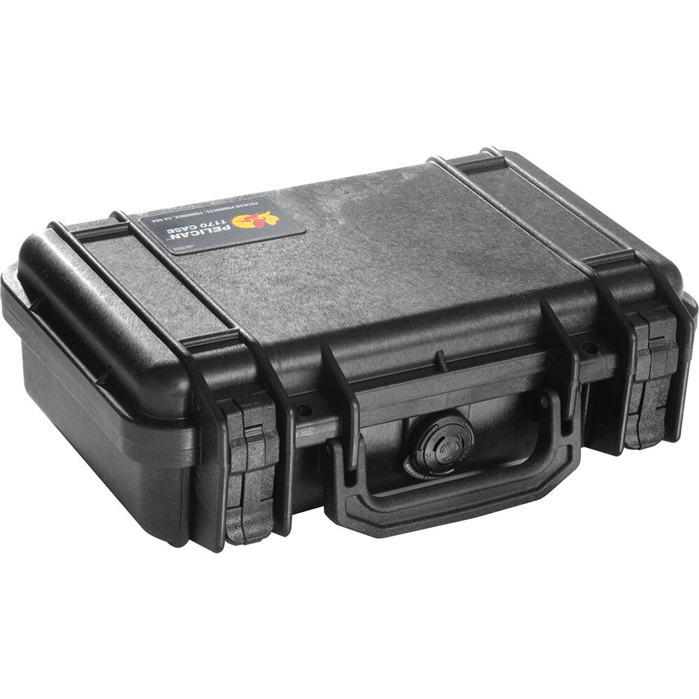 Black Pelican 1170 hard case with foam for handheld electronics — view 2