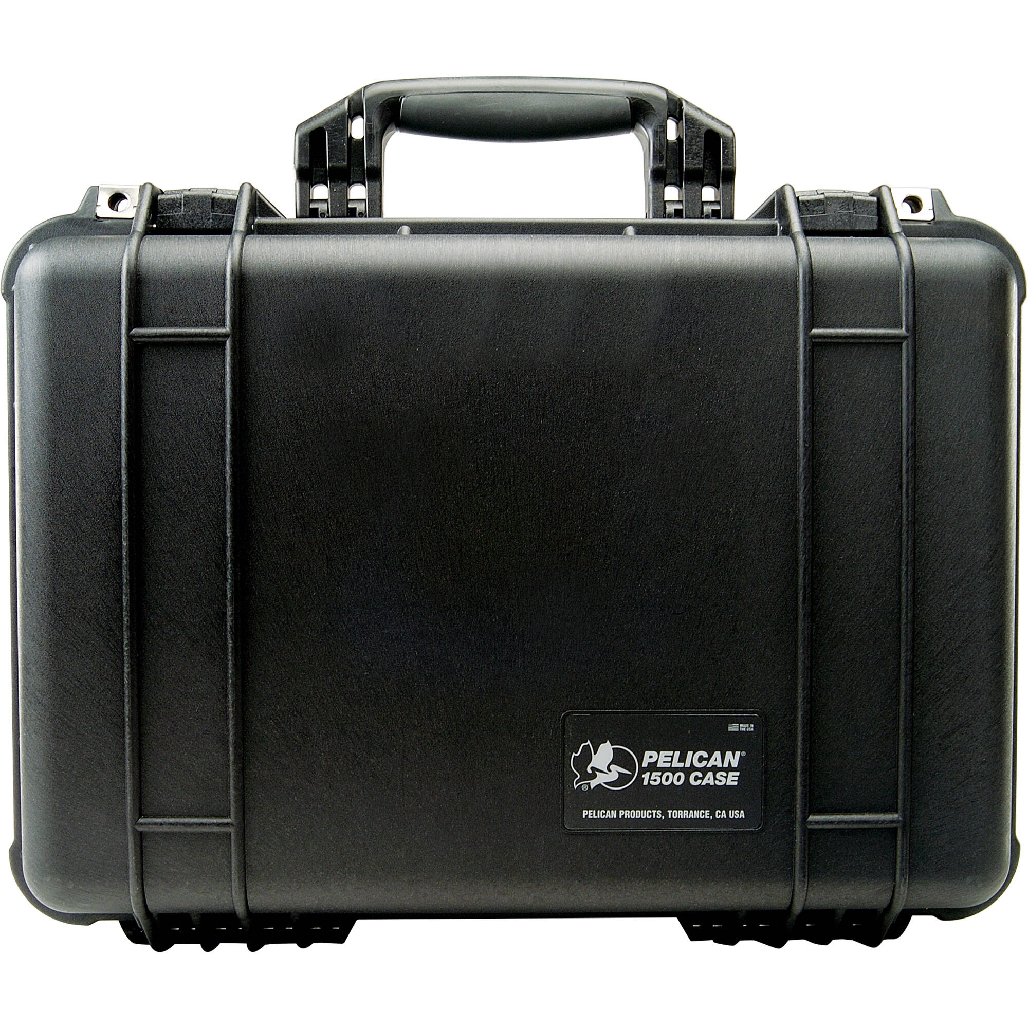 Black Pelican 1500 hard case with pick-and-pluck foam interior — view 4