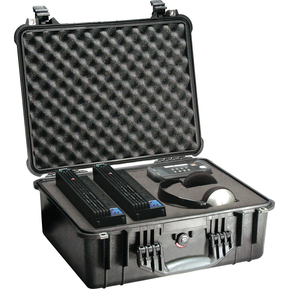Black Pelican 1550 hard case with pick n pluck foam interior — view 2