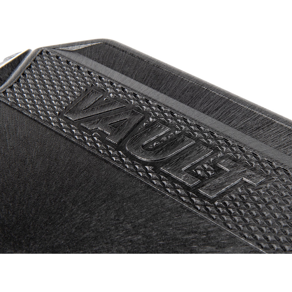 Black Pelican Vault V100 small hard case with foam, model VCV100-0020-BLK, shown closed — view 9
