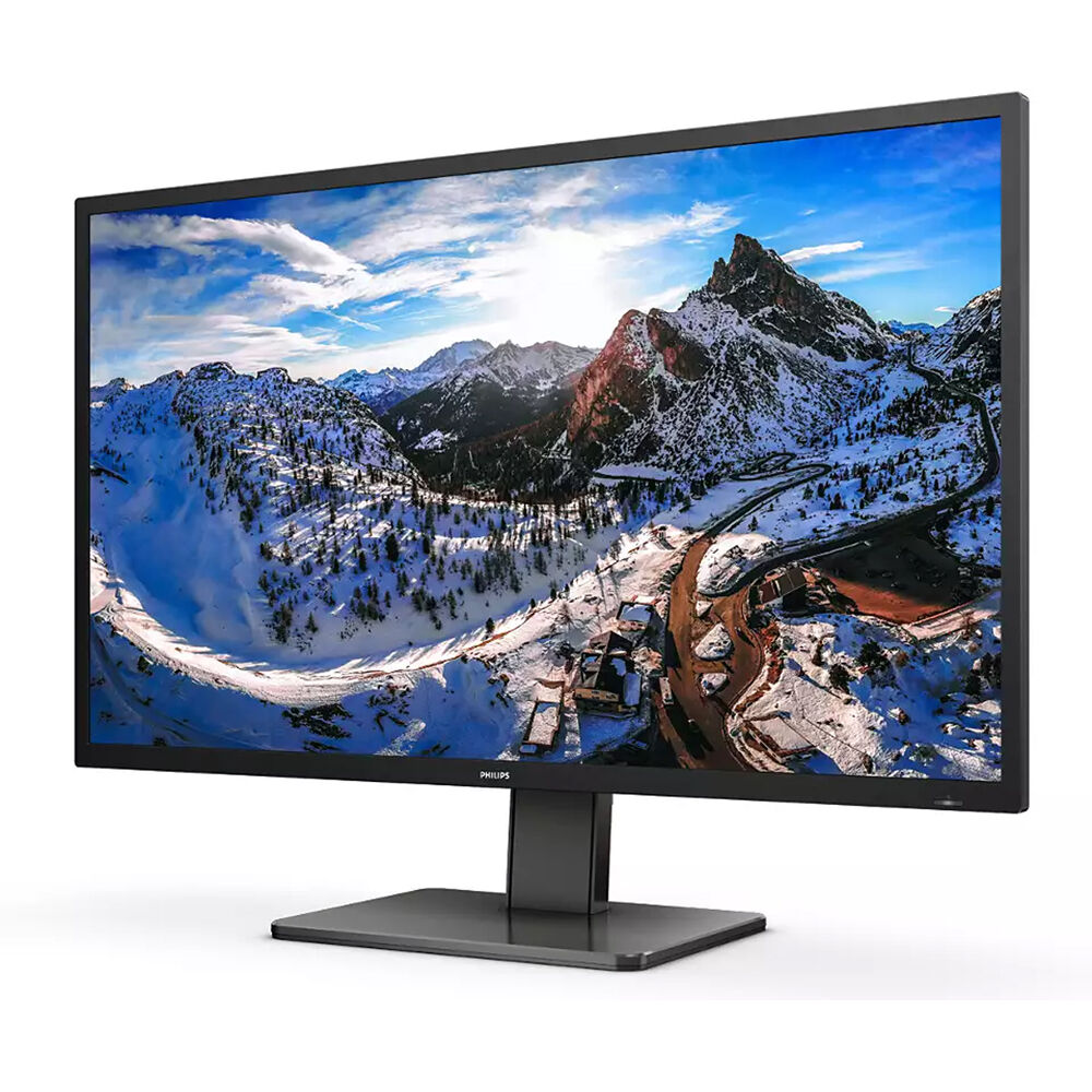 Philips 439P1 43-inch UHD monitor with USB-C, 2x HDMI, DisplayPort, and height-adjustable stand — view 3