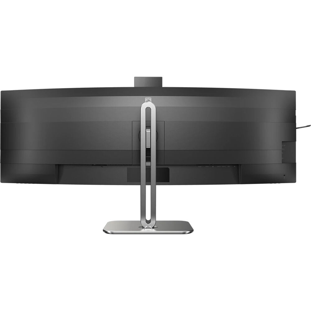 Philips 49-inch curved DQHD monitor with USB-C, DisplayPort, HDMI, RJ-45, and height-adjustable stand — view 4