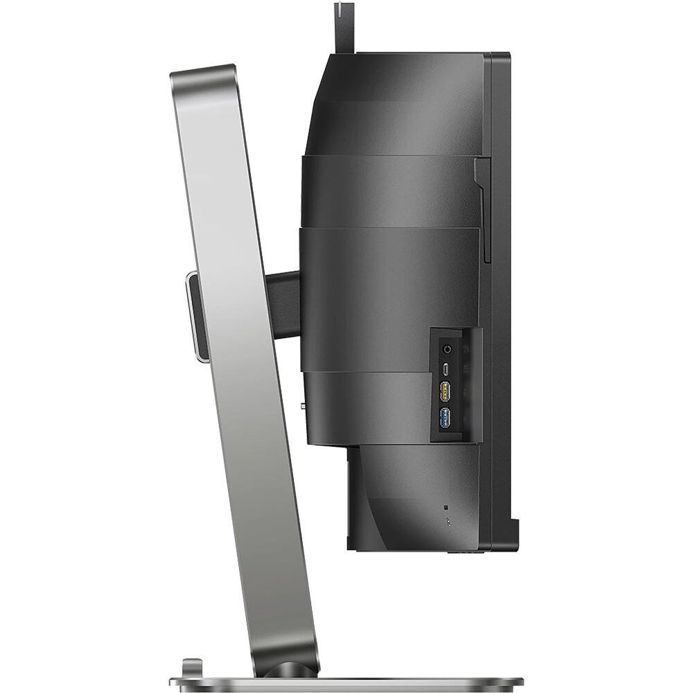 Philips 49-inch curved DQHD monitor with USB-C, DisplayPort, HDMI, RJ-45, and height-adjustable stand — view 7