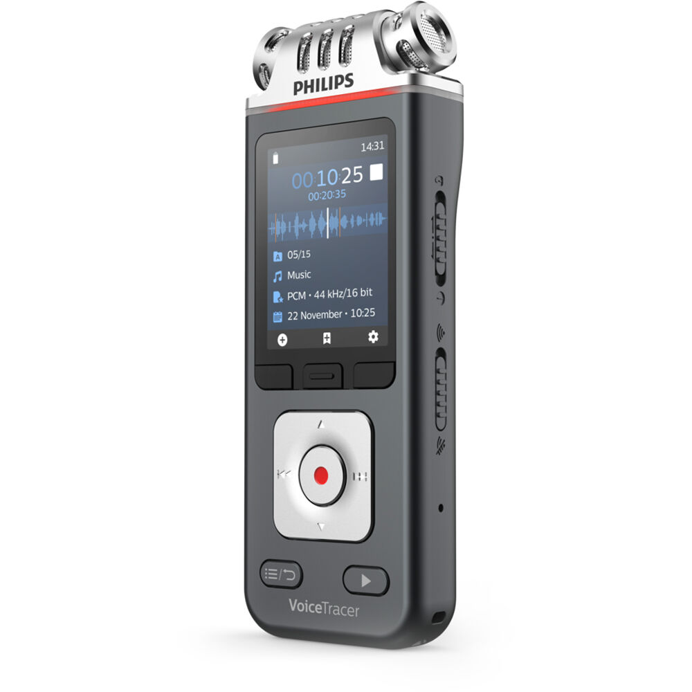 Philips DVT8115 meeting recorder for speech processing and AI transcription — view 4