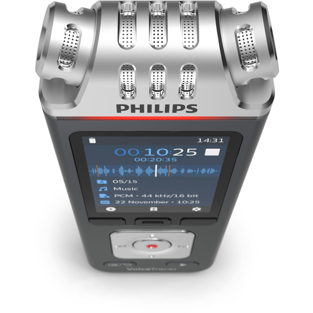 Philips DVT8115 meeting recorder for speech processing and AI transcription — view 6
