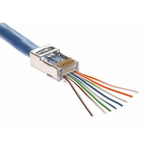 Ez-RJ45 Shielded, Internal Ground. 50/Jar.