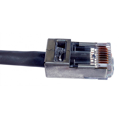 Platinum Tools EZ-RJ45 shielded RJ45 connectors with internal ground, 50 per jar — view 2