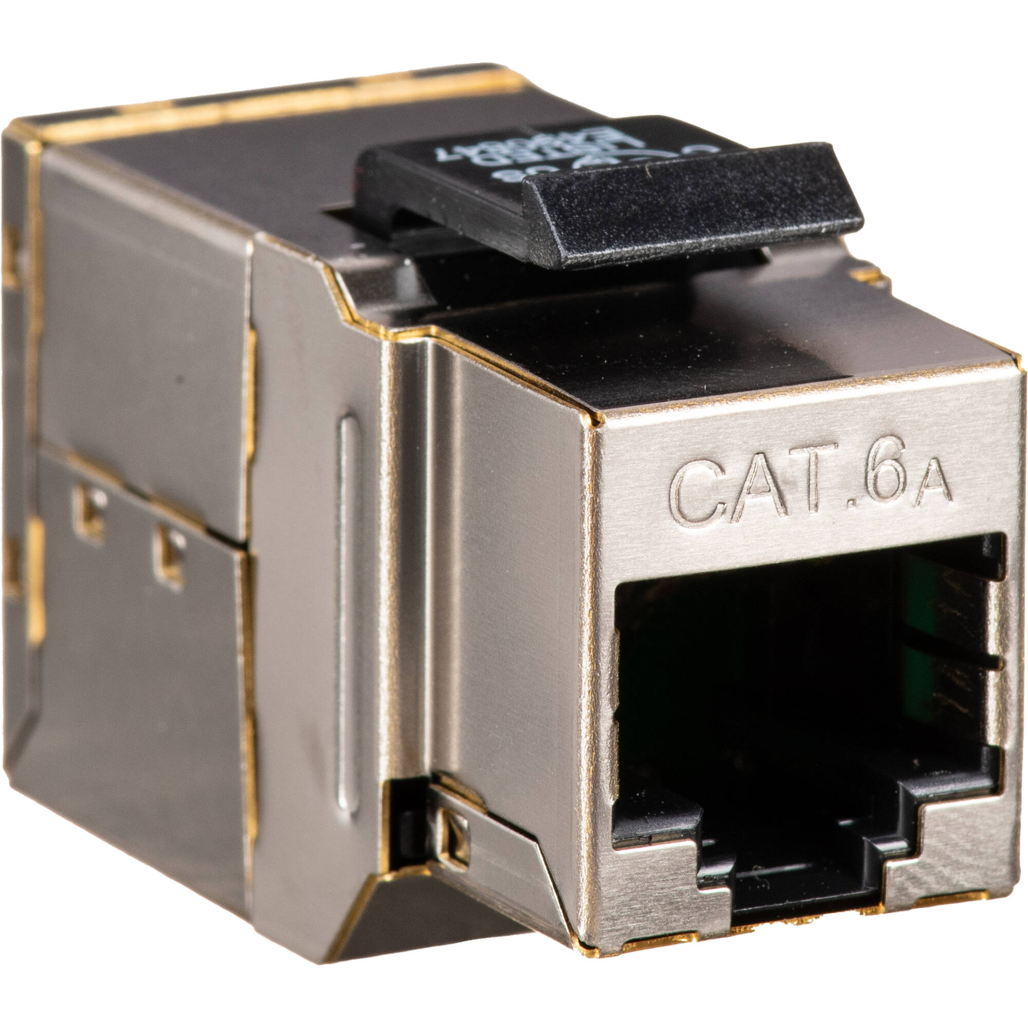 Cat6a Shielded Keystone Coupler, F to F, 1/Bag.