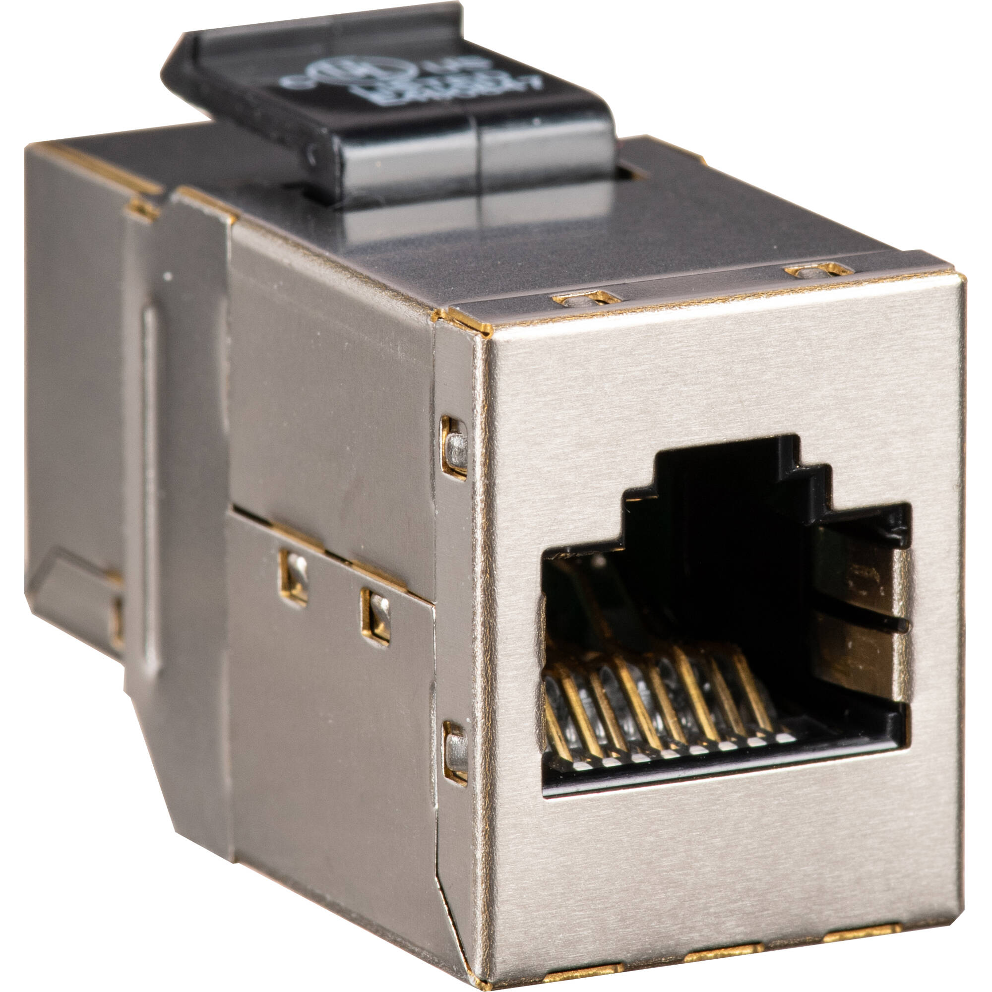 Platinum Tools CAT6A shielded female-to-female keystone coupler for structured cabling — view 3