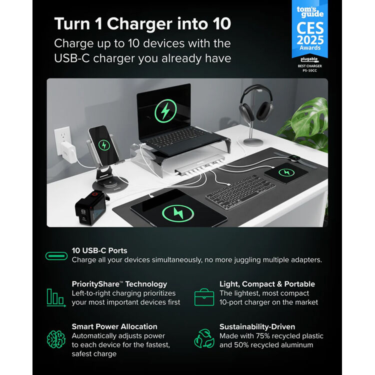10Port USBC Charging Hub — view 2