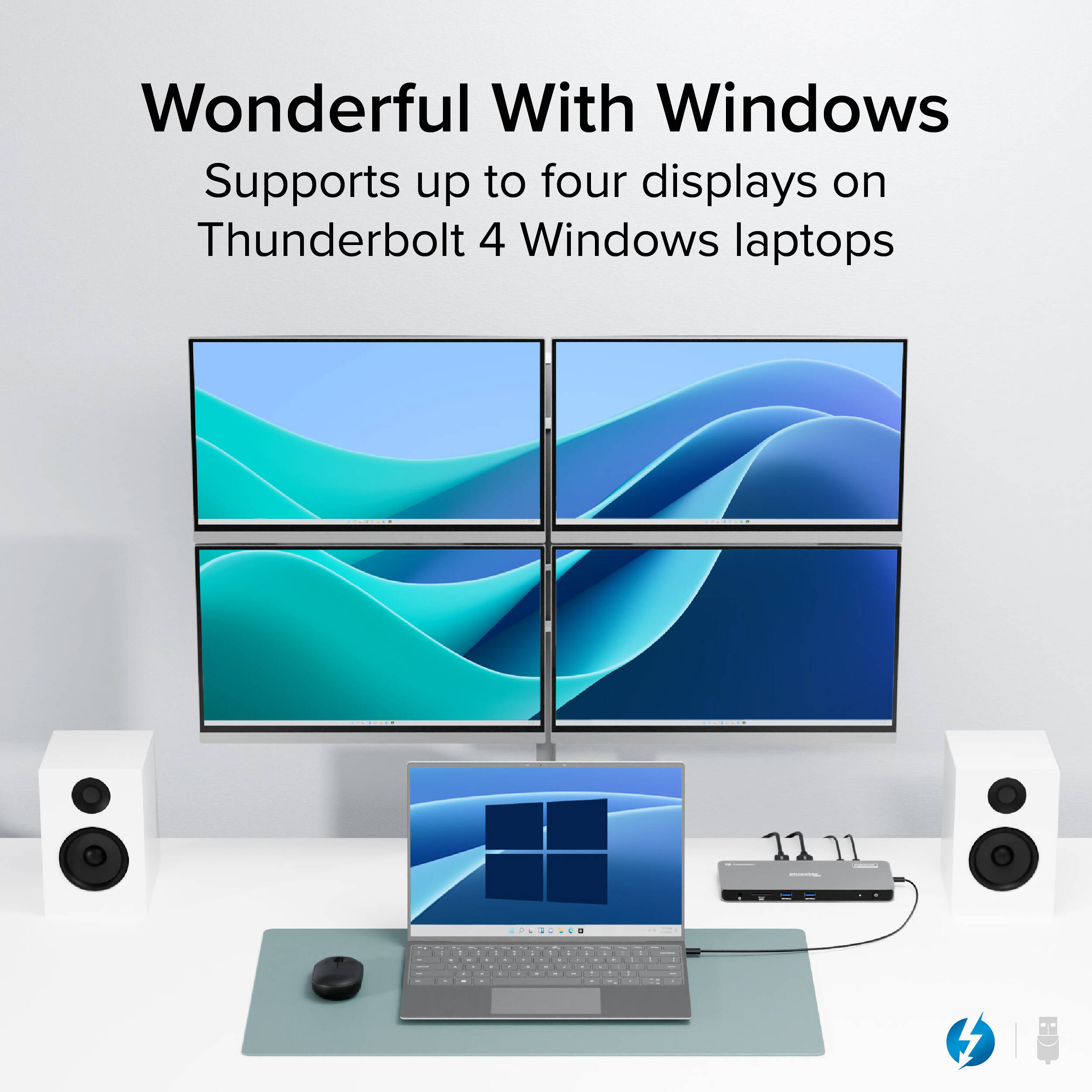 TB4 Quad Display Dock   100W — view 5