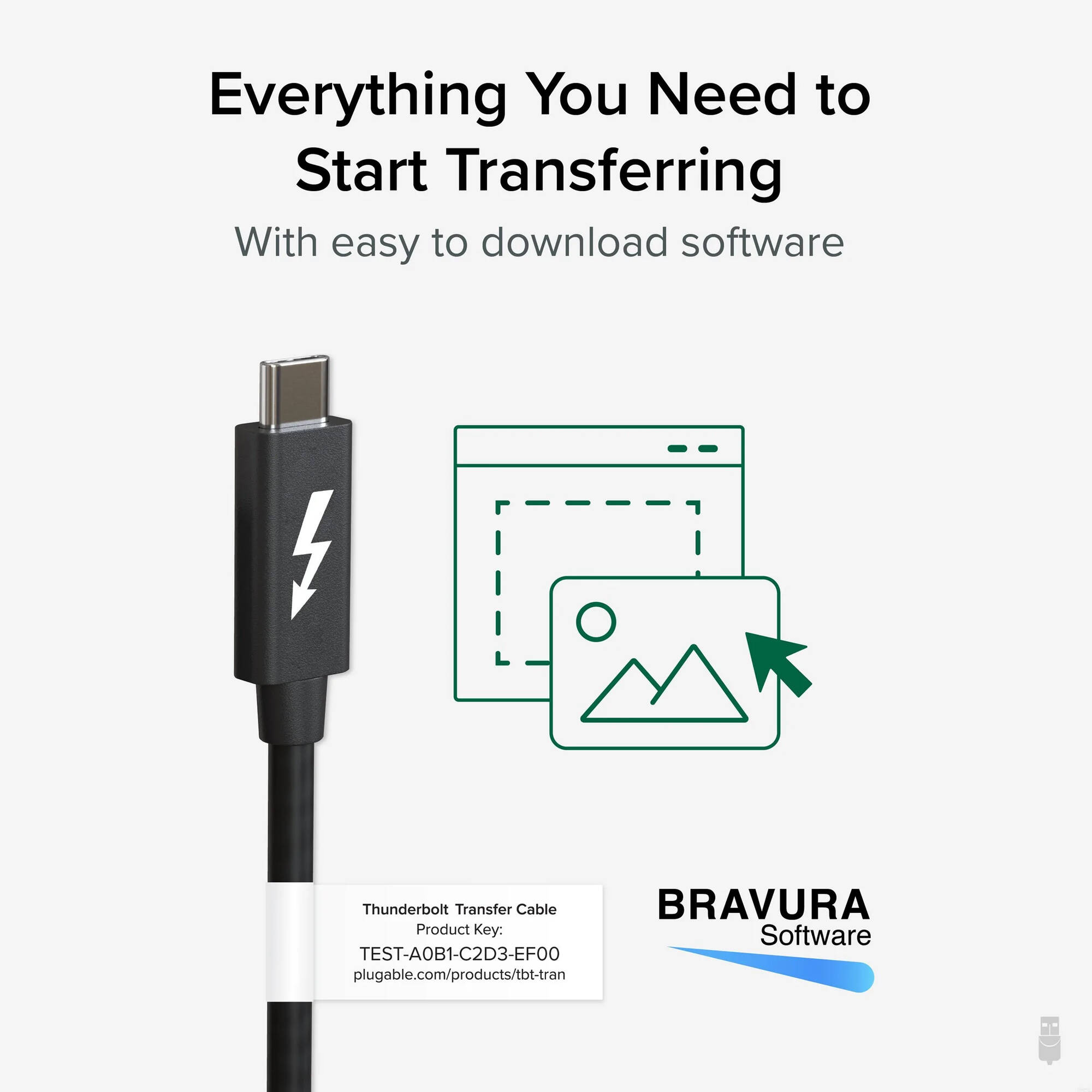 Thunderbolt PC Transfer Cable — view 4