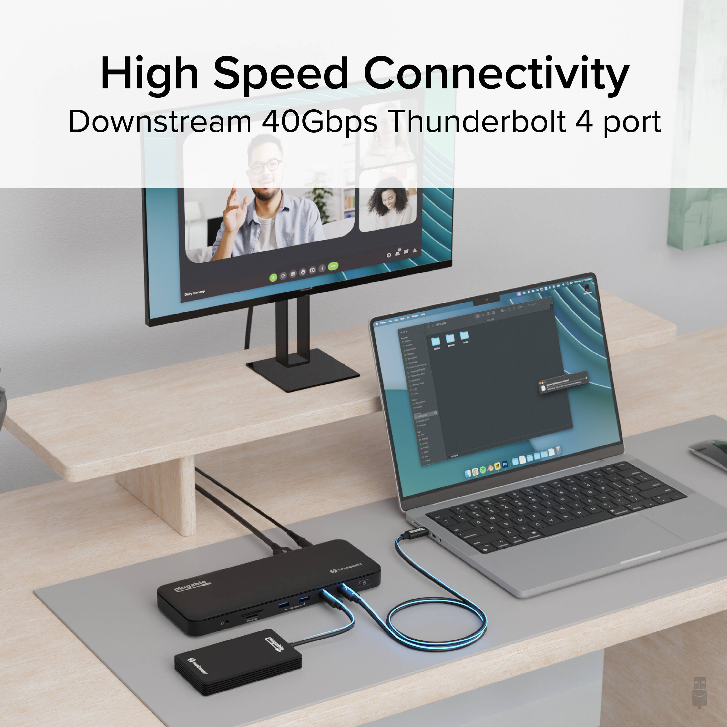 Dual HDMI TB4 Dock   100W PD — view 4