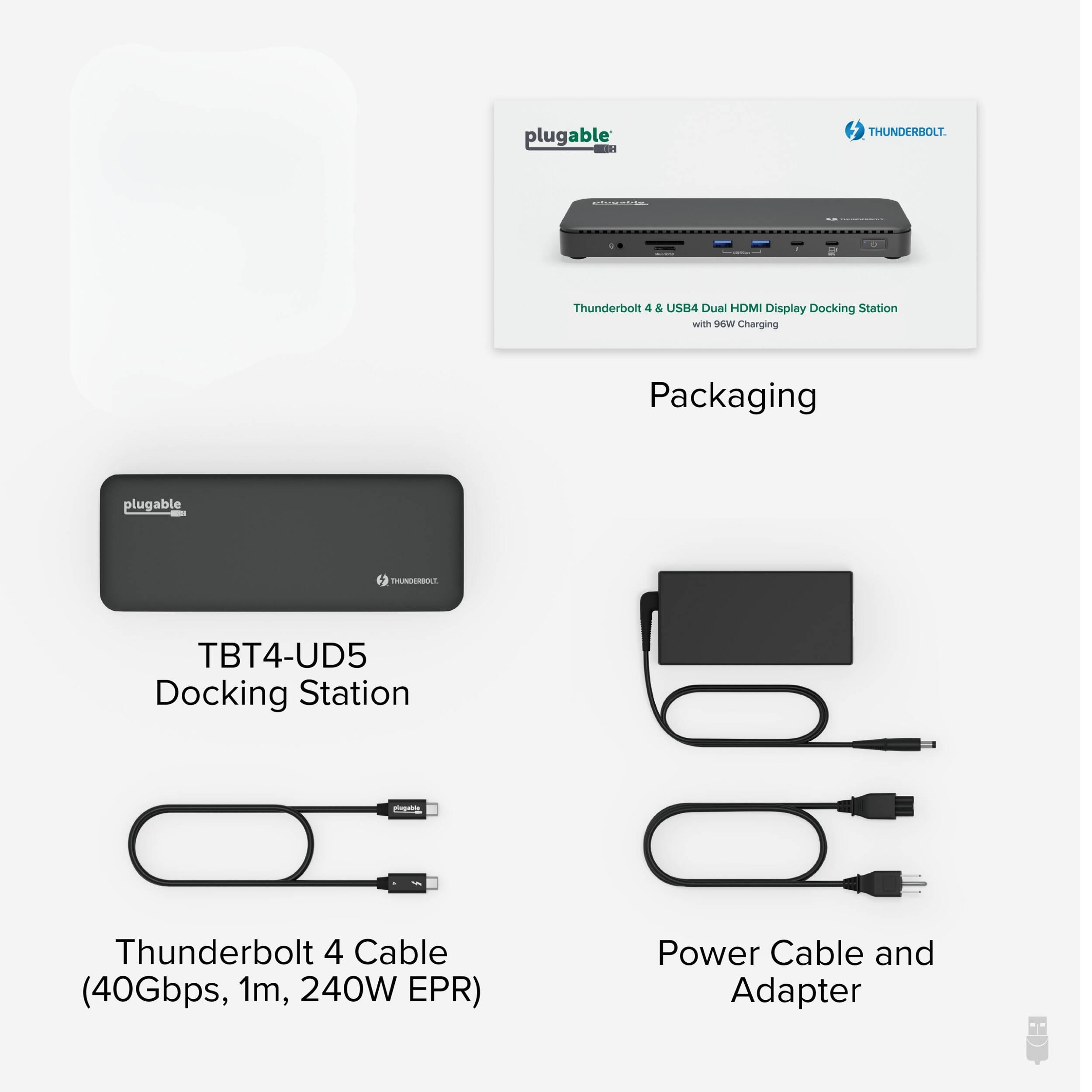 Dual HDMI TB4 Dock   100W PD — view 7