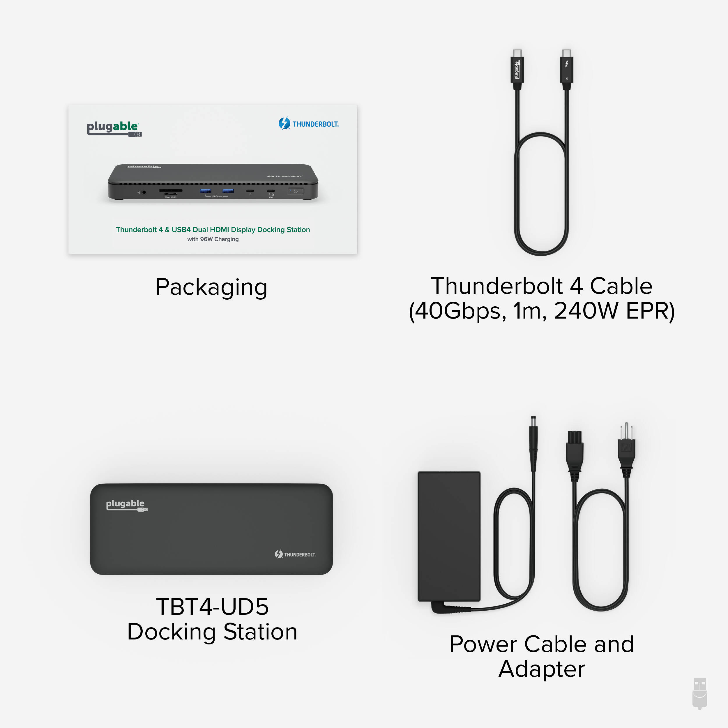 Dual HDMI TB4 Dock   100W PD — view 9