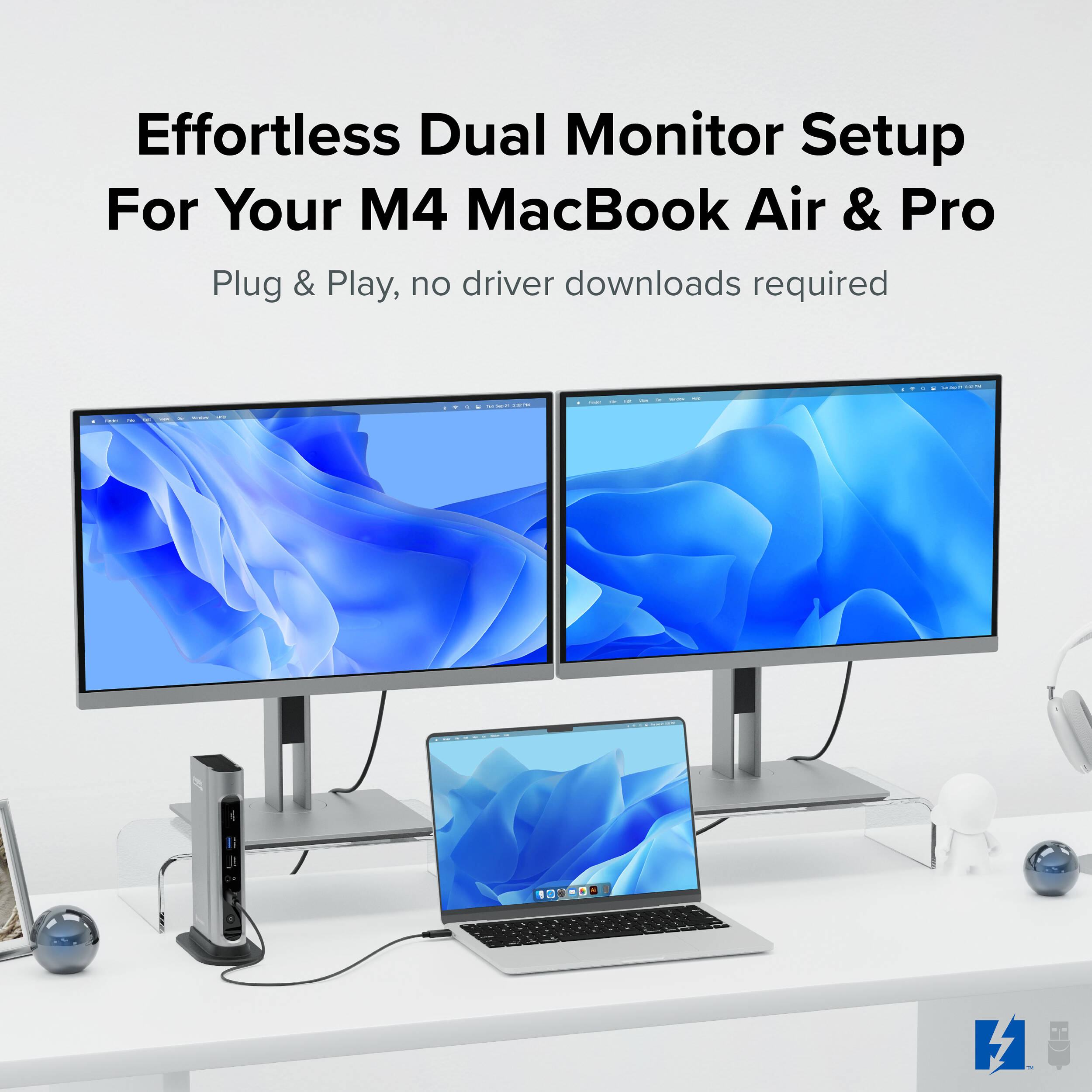 16in1 dual display TB4 Dock — view 5