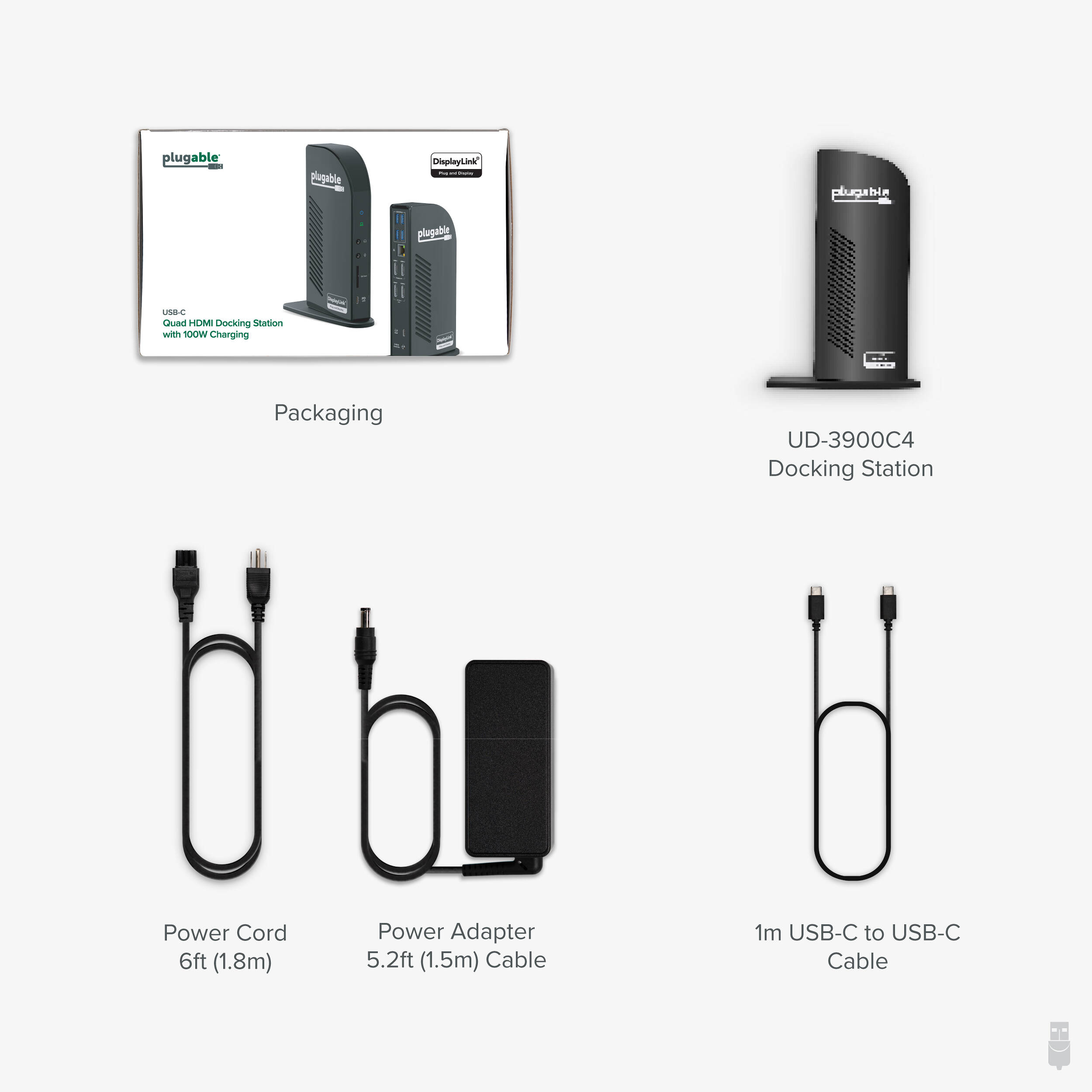USBC Quad HDMI Dock 100W PD — view 10