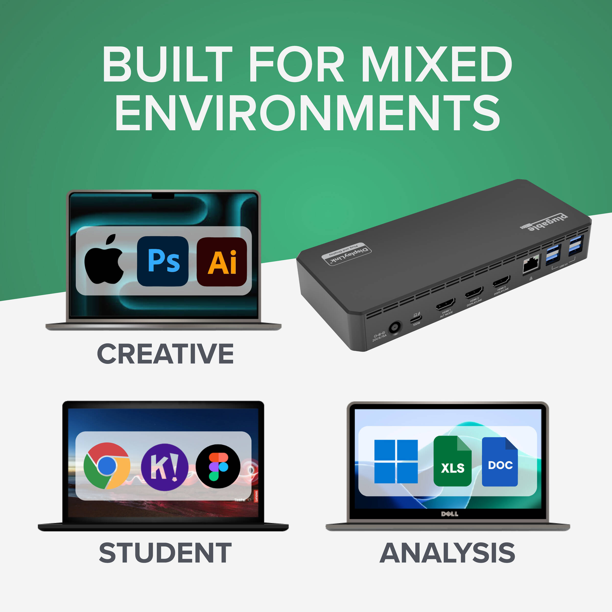 USBC Triple Display Dock 100W — view 11