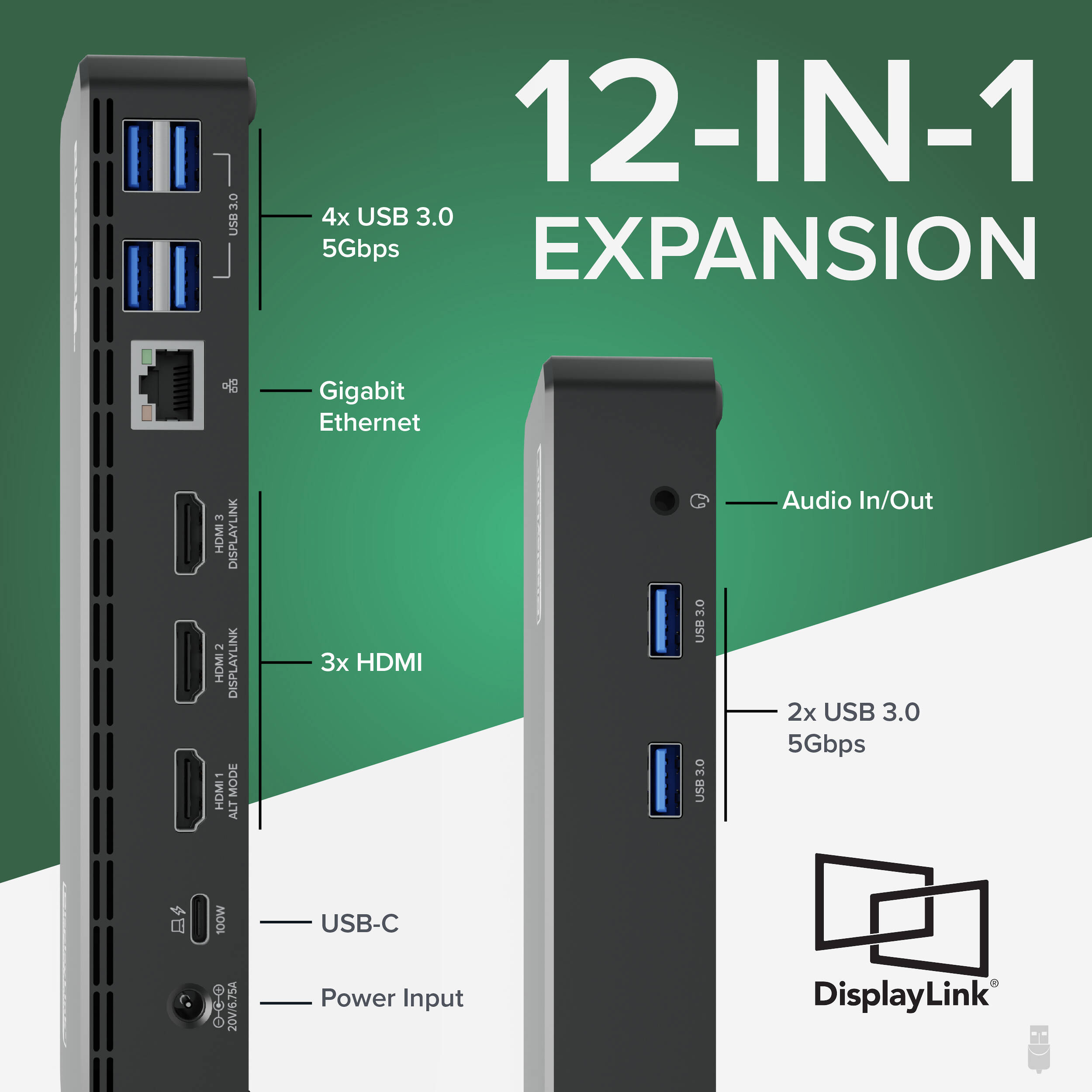 USBC Triple Display Dock 100W — view 4