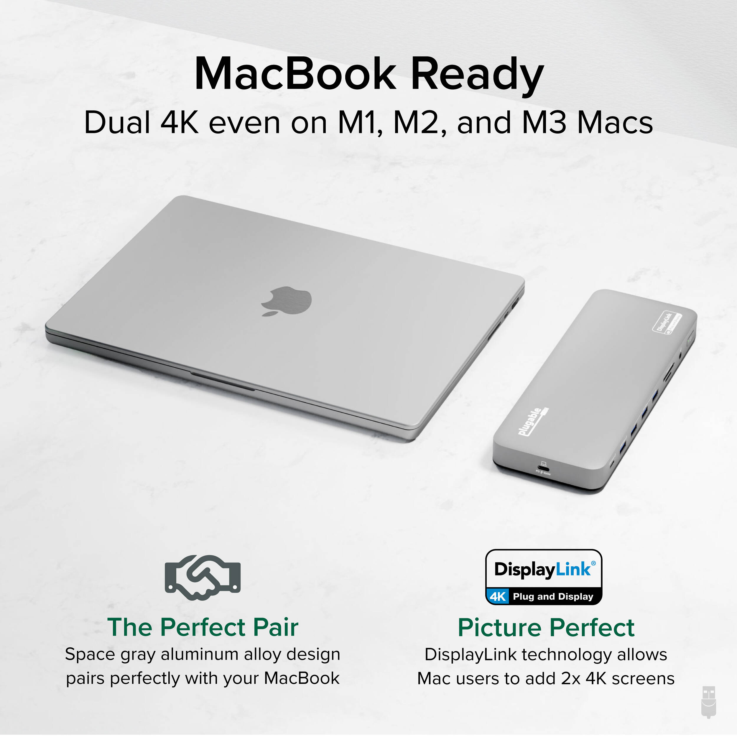 USBC Dual 4K 60Hz Dock 100W — view 3