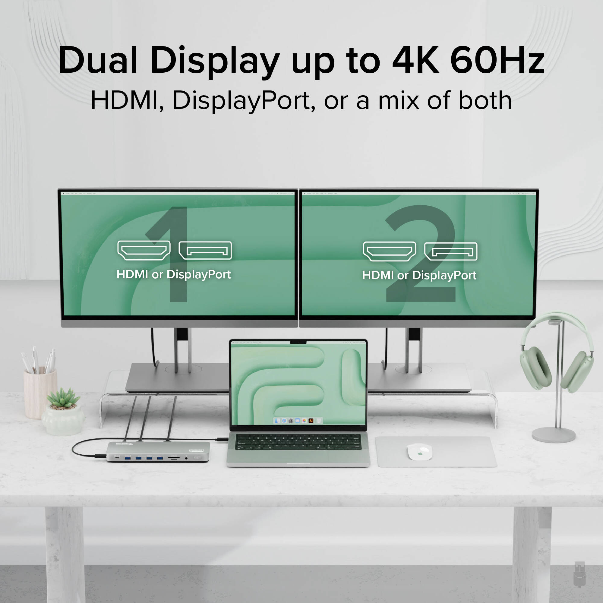 USBC Dual 4K 60Hz Dock 100W — view 4