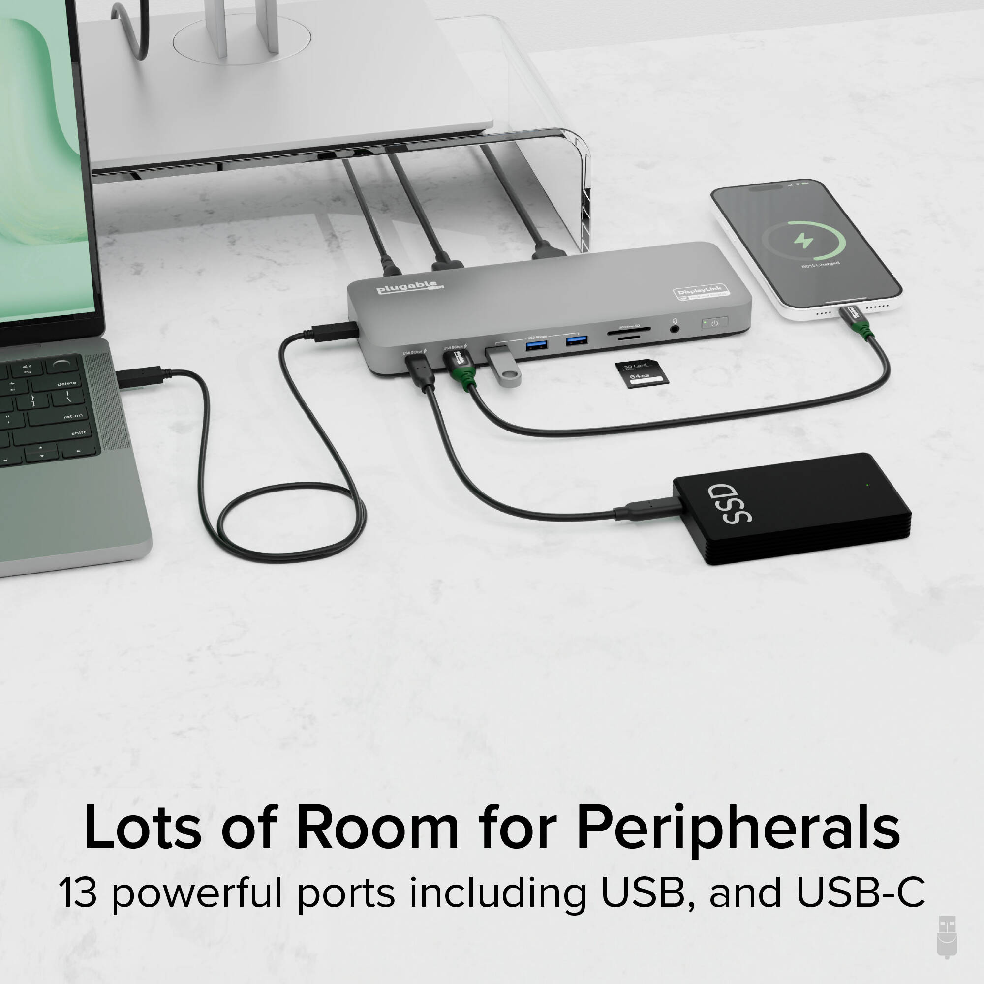 USBC Dual 4K 60Hz Dock 100W — view 7