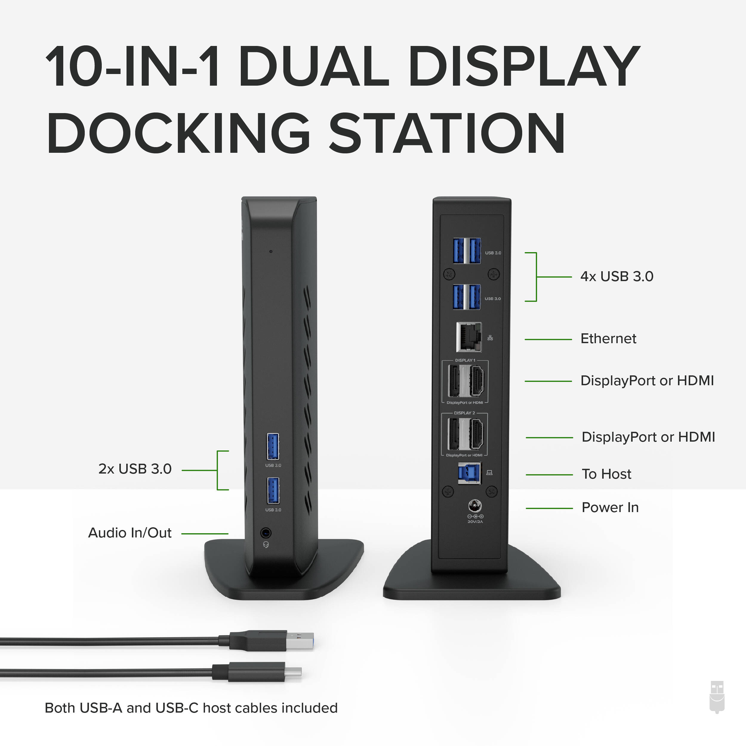USBC/USB 3.0 Dual 4K Dock — view 2