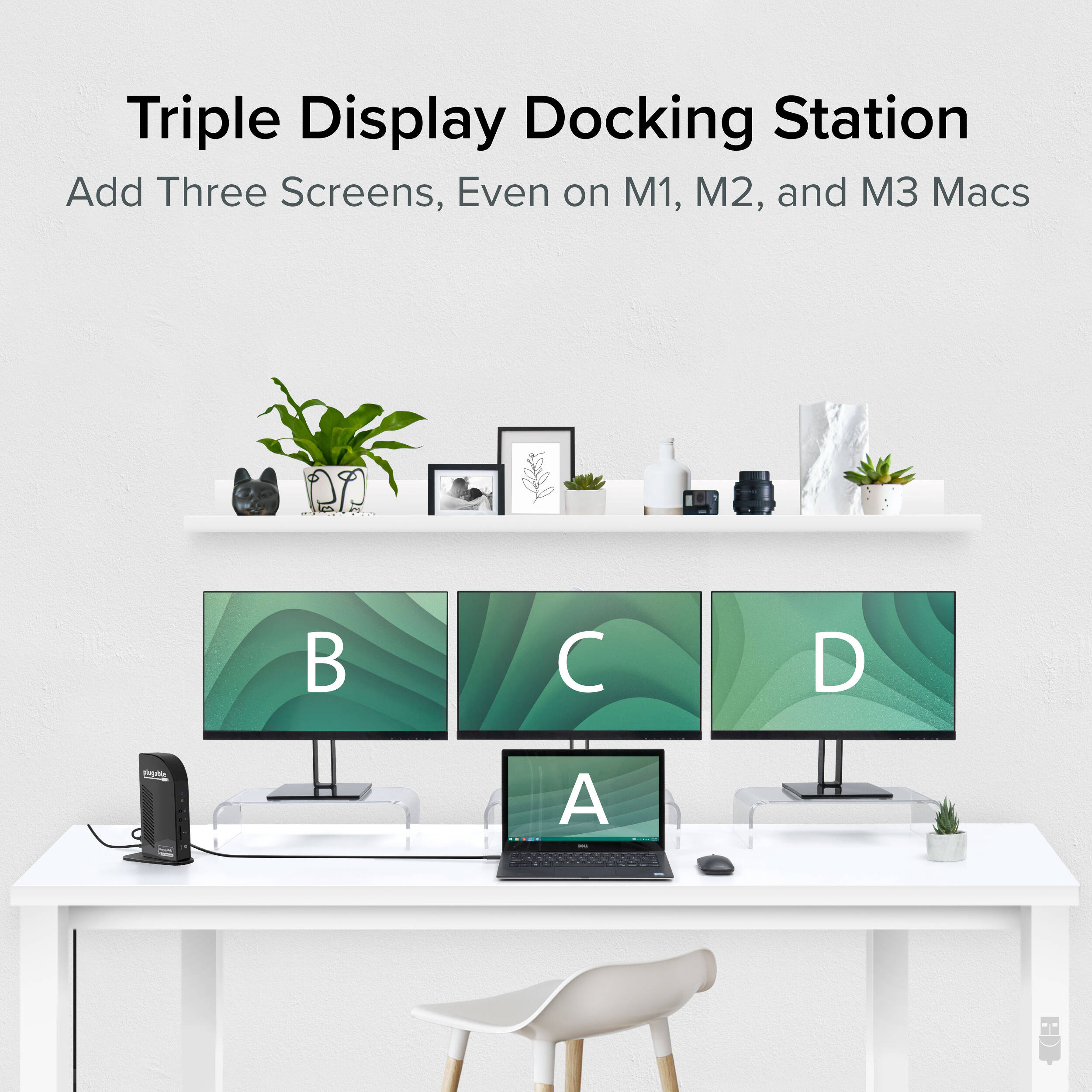 USBC Triple HDMI Dock 100W PD — view 3