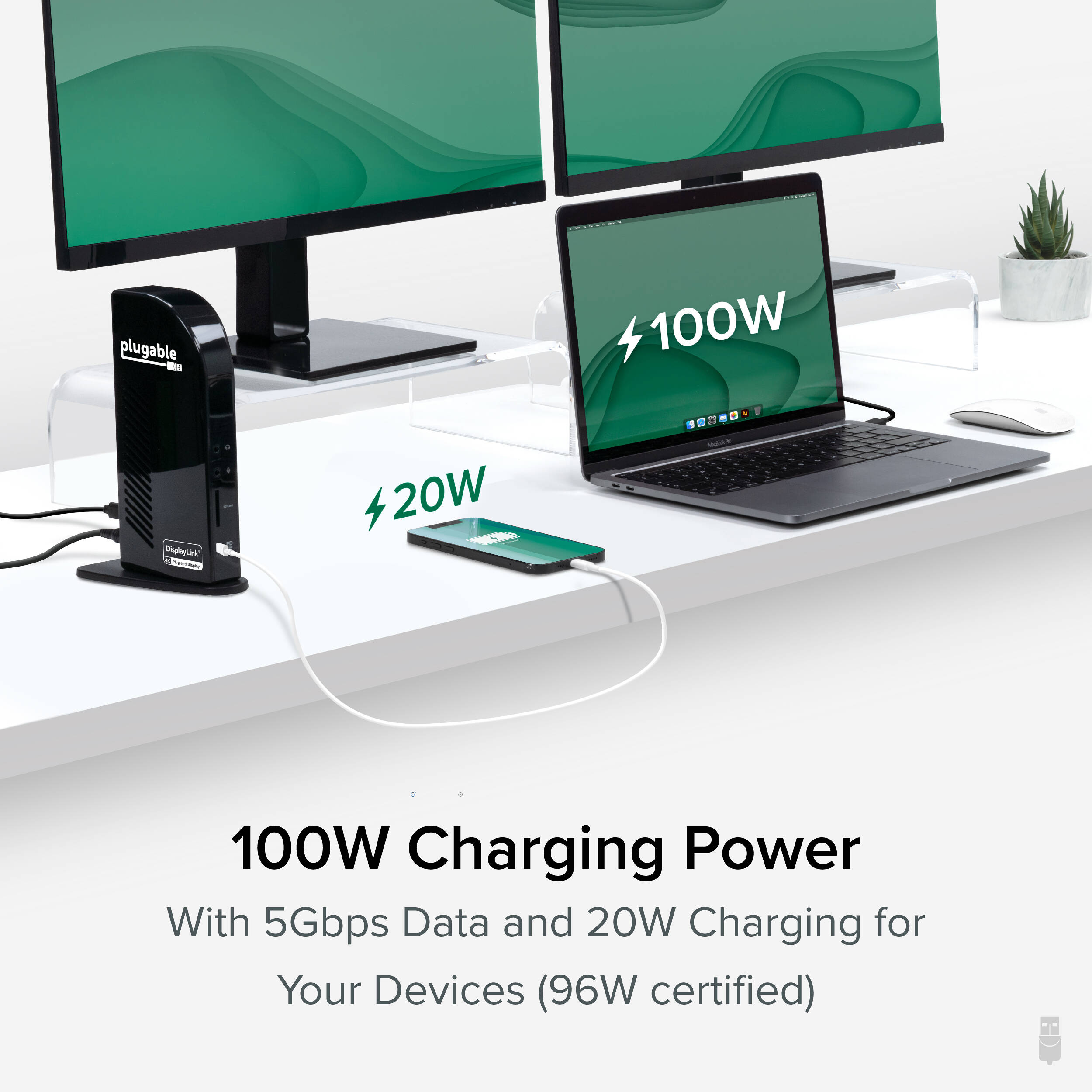 USBC Triple HDMI Dock 100W PD — view 4