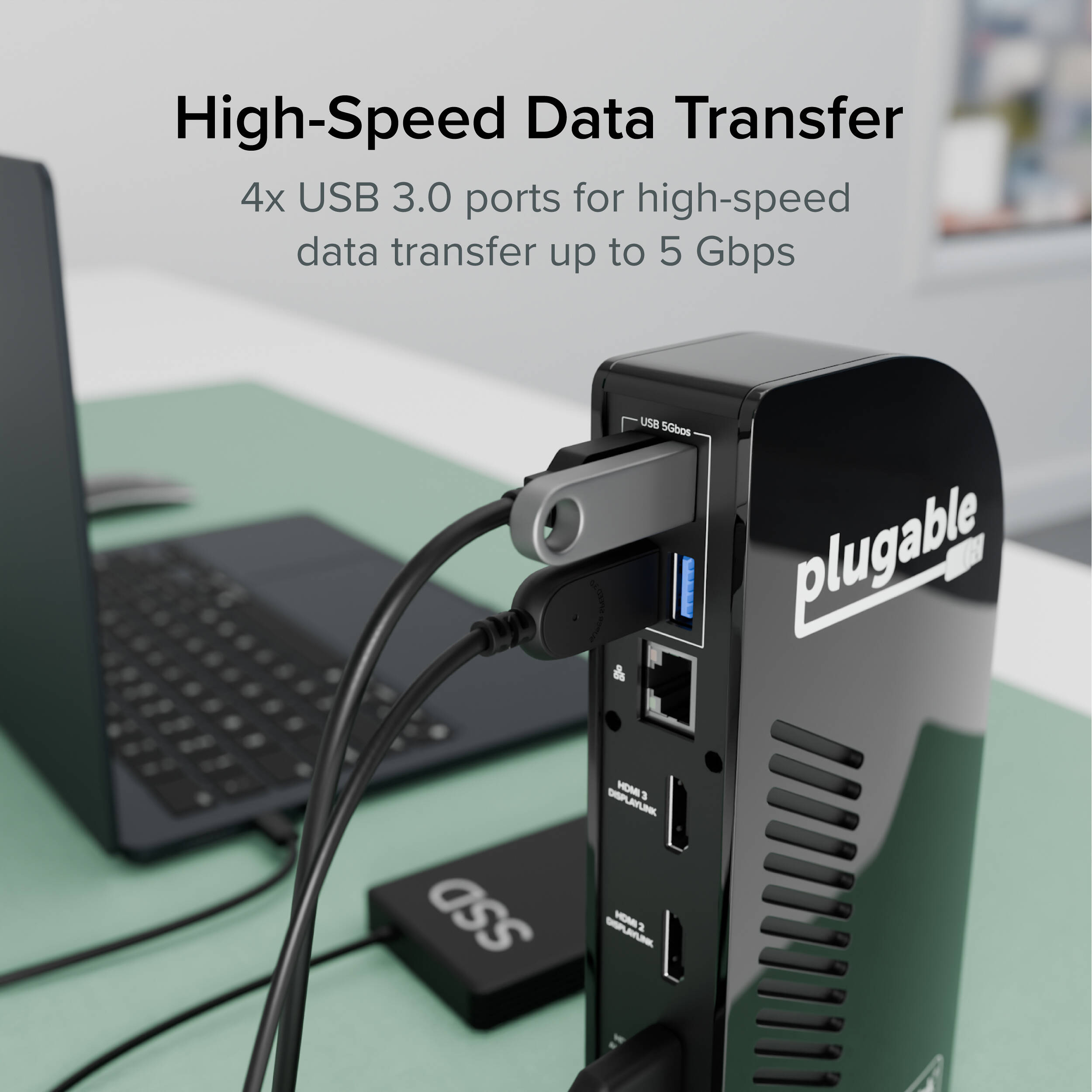 USBC Triple HDMI Dock 100W PD — view 6