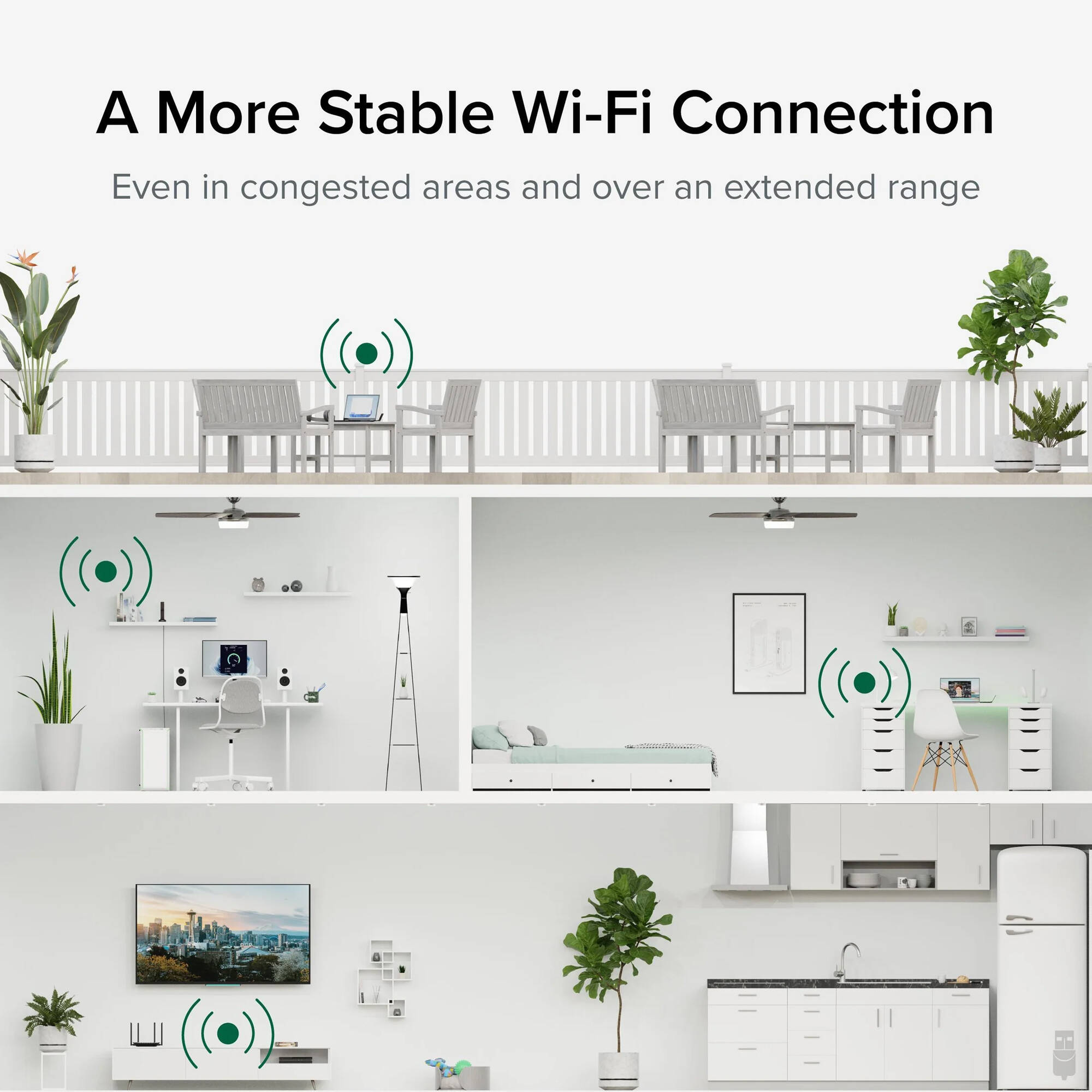 Plugable USB-WIFIAX Wi-Fi 6 USB adapter with USB 3.0 and USB-C support — view 4