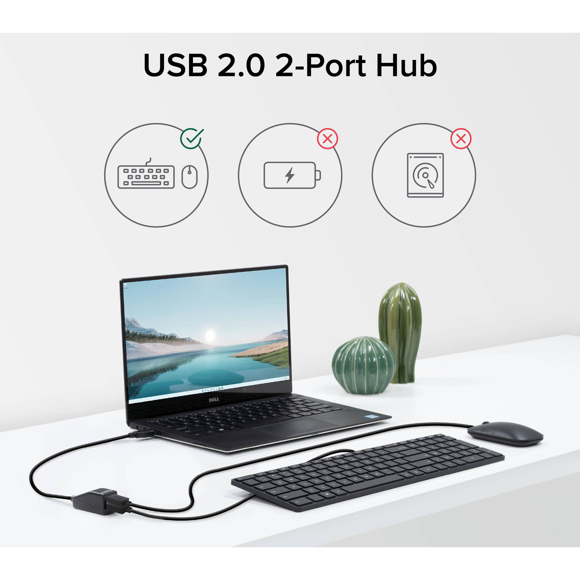 2 Port USB 2.0 Splitter — view 3