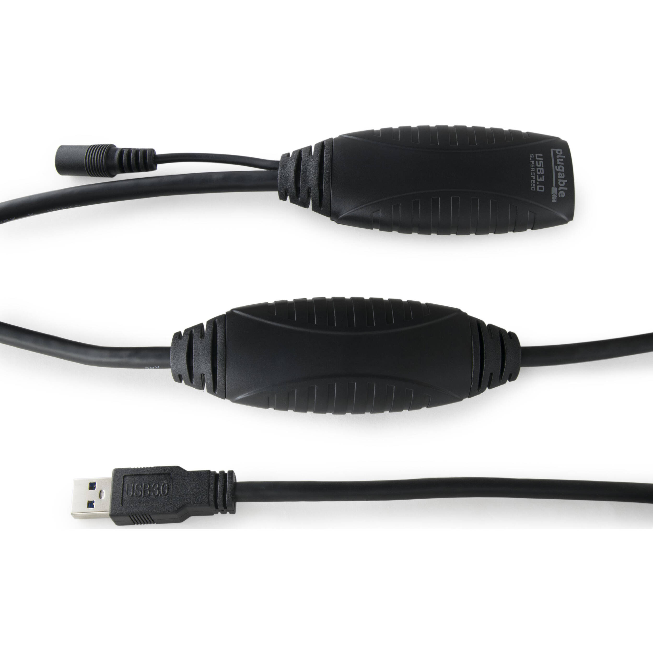 Plugable USB3-10M-D 10 m USB 3.0 active extension cable with AC power adapter — view 2
