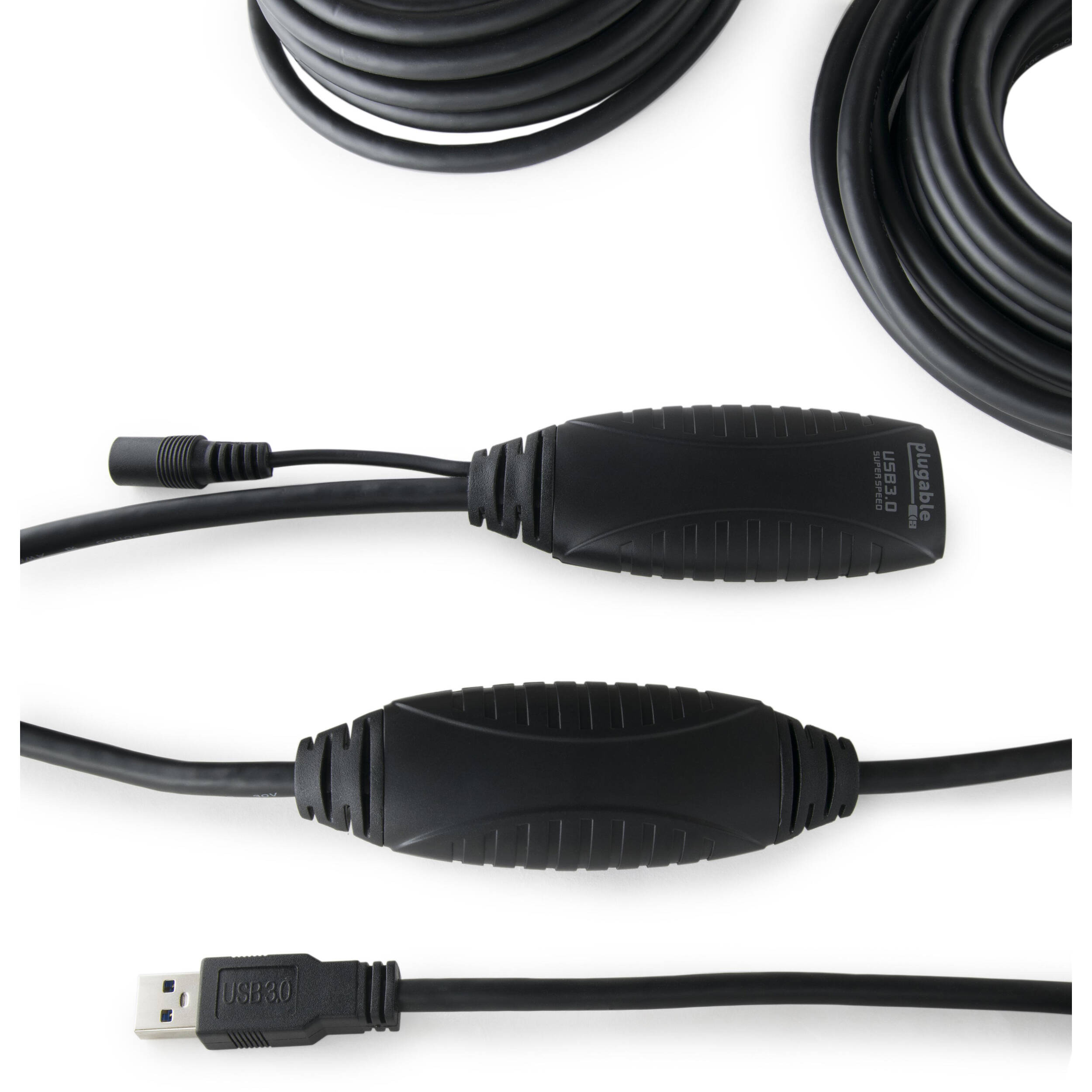Plugable USB3-10M-D 10 m USB 3.0 active extension cable with AC power adapter — view 3