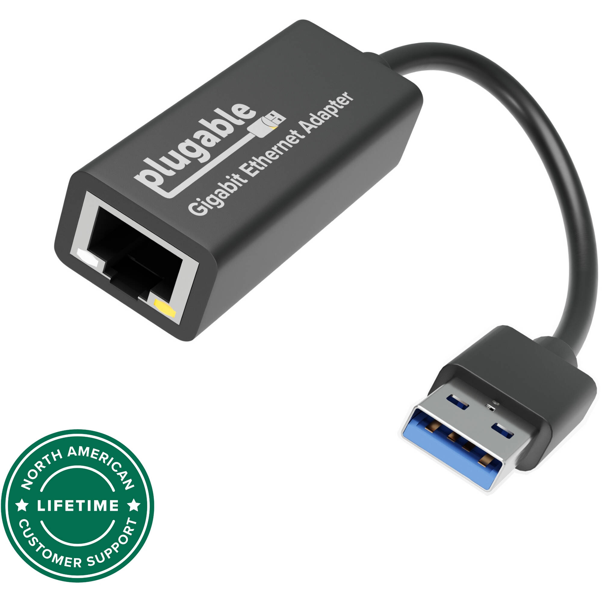 Plugable USB 3.0 to Gigabit Ethernet adapter with portable design for laptops and notebooks — view 7